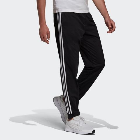 adidas Adidas warm-up tricot tapered 3-stripes joggingbroek zwart heren heren