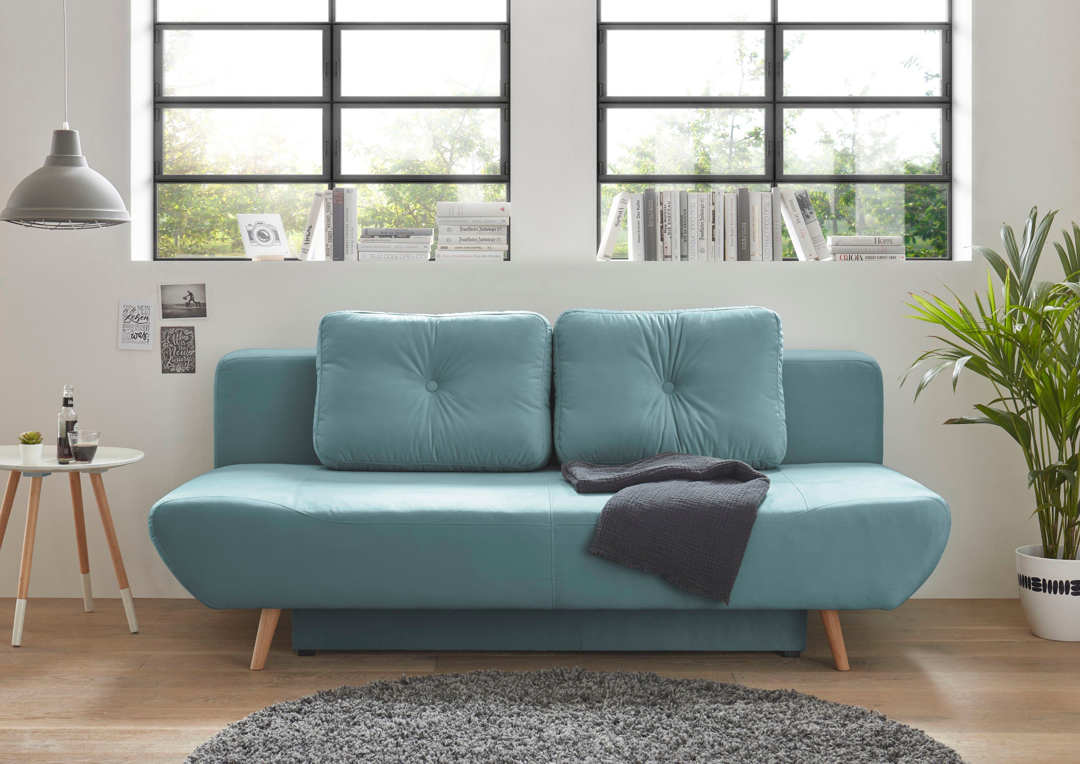 andas Slaapbank Segmon simpel in een comfortabel te bed veranderen, inclusief bedkist