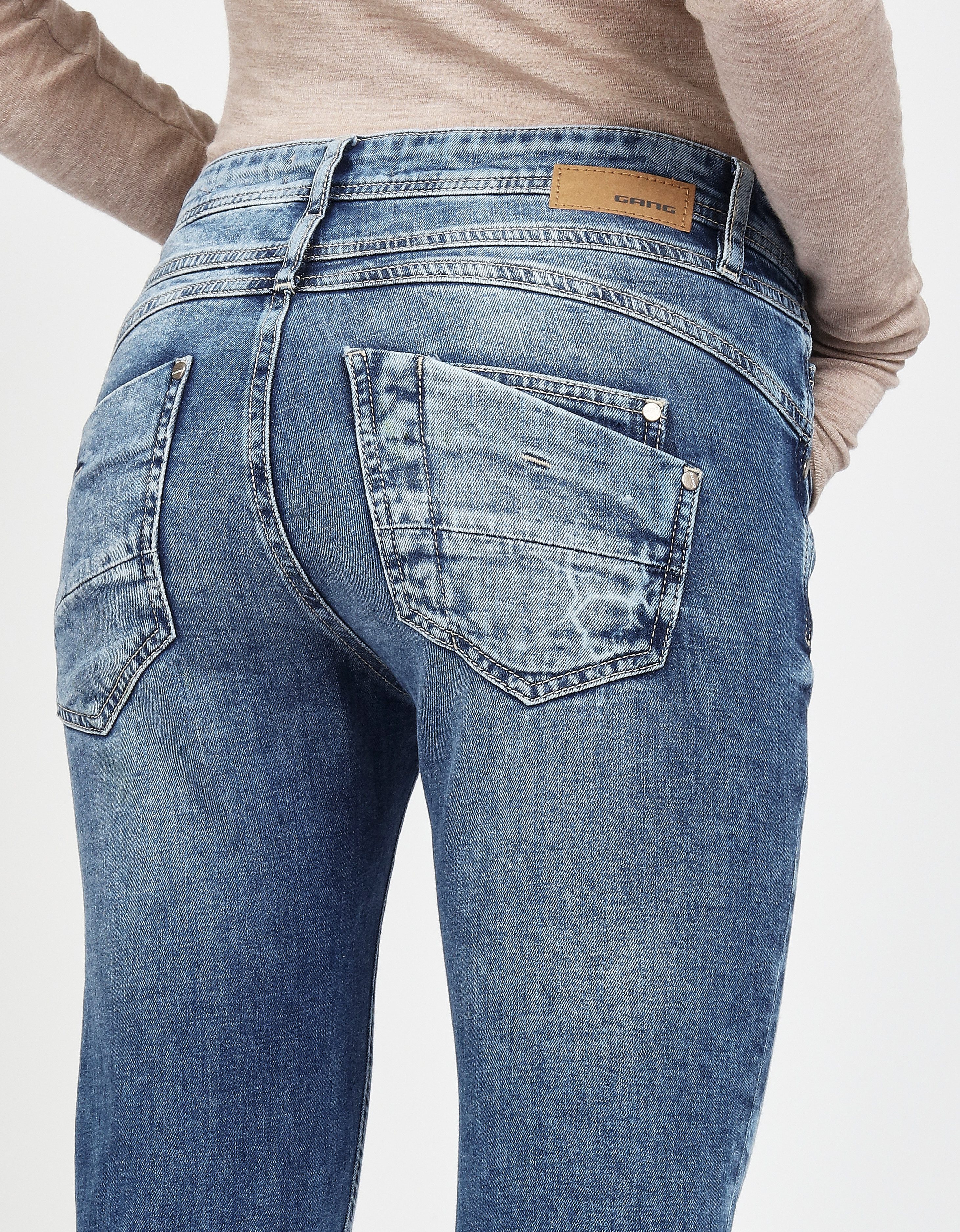 GANG Relax fit jeans 94AMELIE CROPPED in 5-pocket-stijl