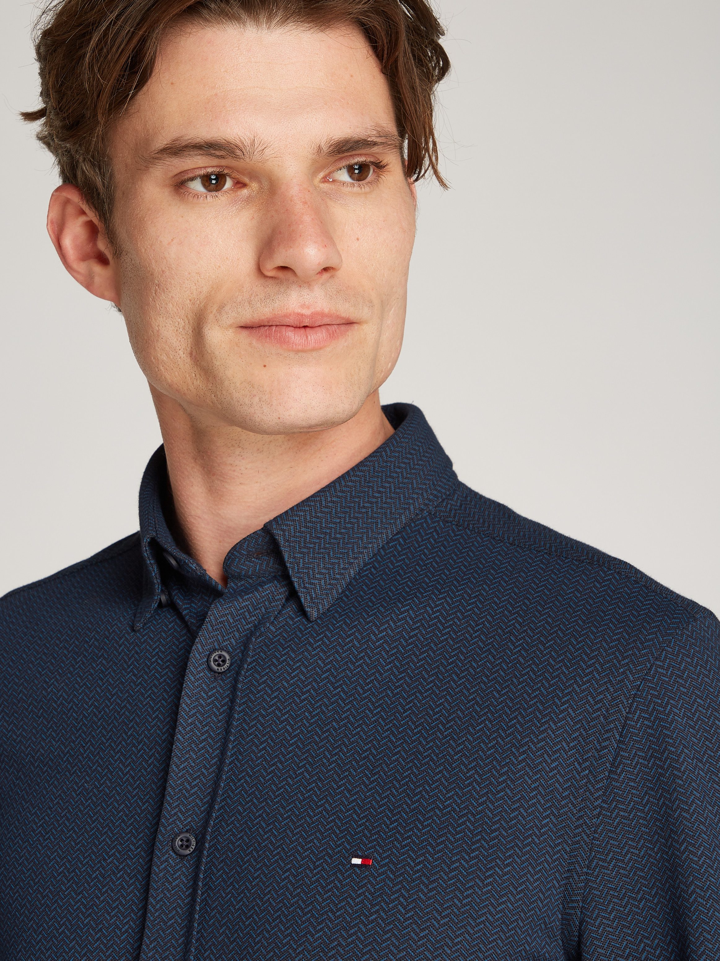 Tommy Hilfiger Businessoverhemd PERFORMANCE OXF PIQUE PRT SHIRT