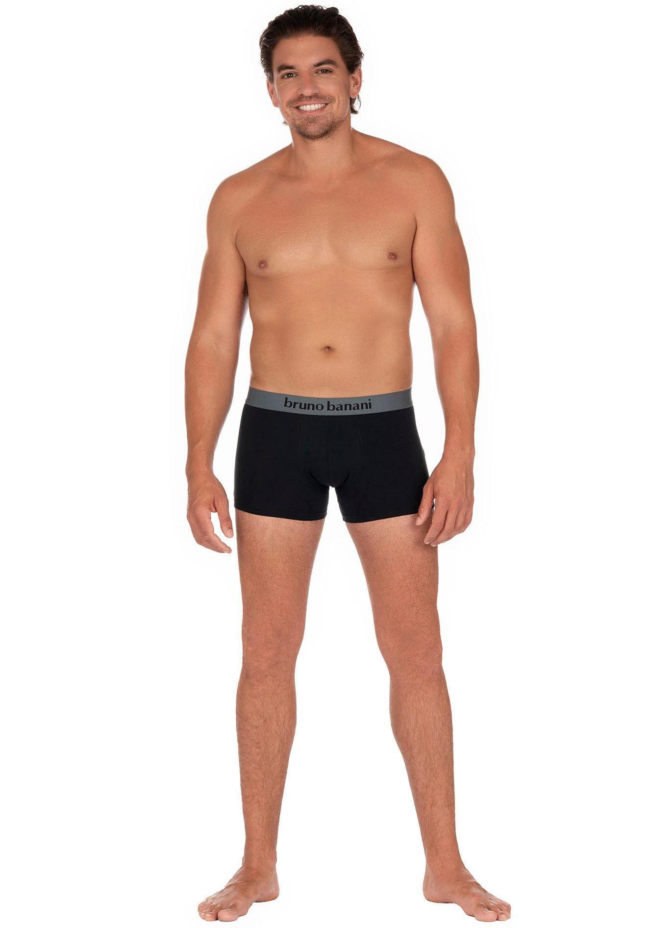 Bruno Banani Boxershort met contrasterend logo-tailleband (2 stuks, Set van 2)