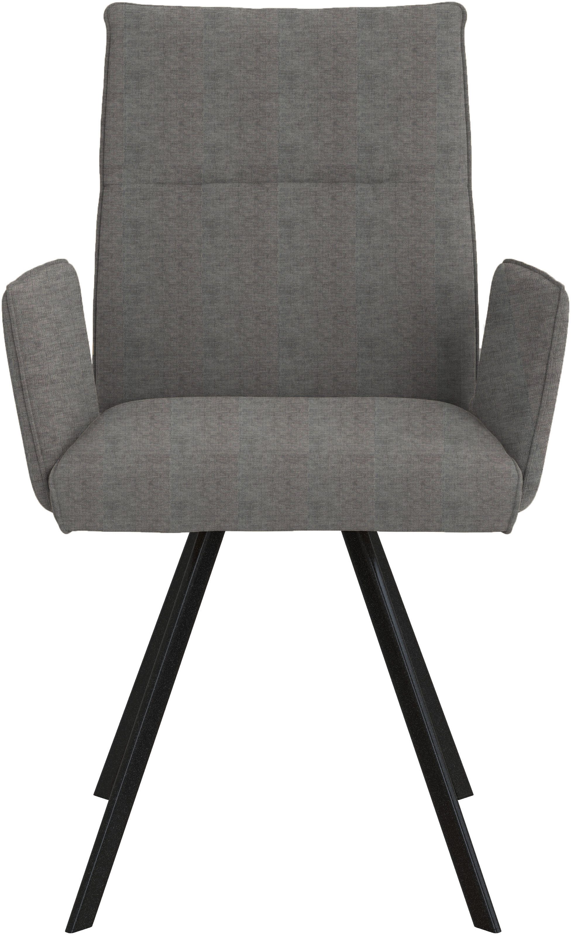 Home affaire Stoel met armleuningen Sava Metalen frame (set, 2 stuks)
