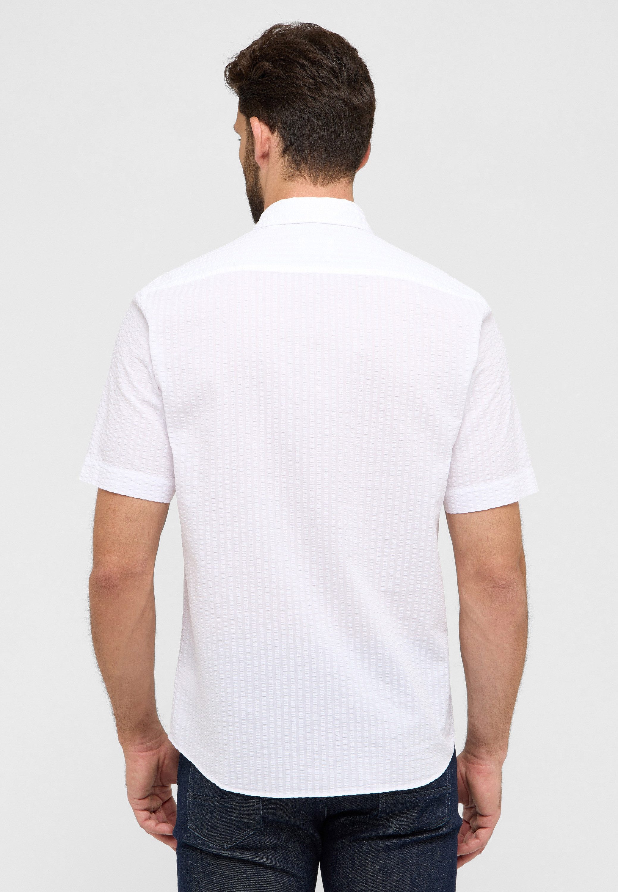 Eterna Overhemd met korte mouwen MODERN FIT EASY IRON (gemakkelijk te strijken)