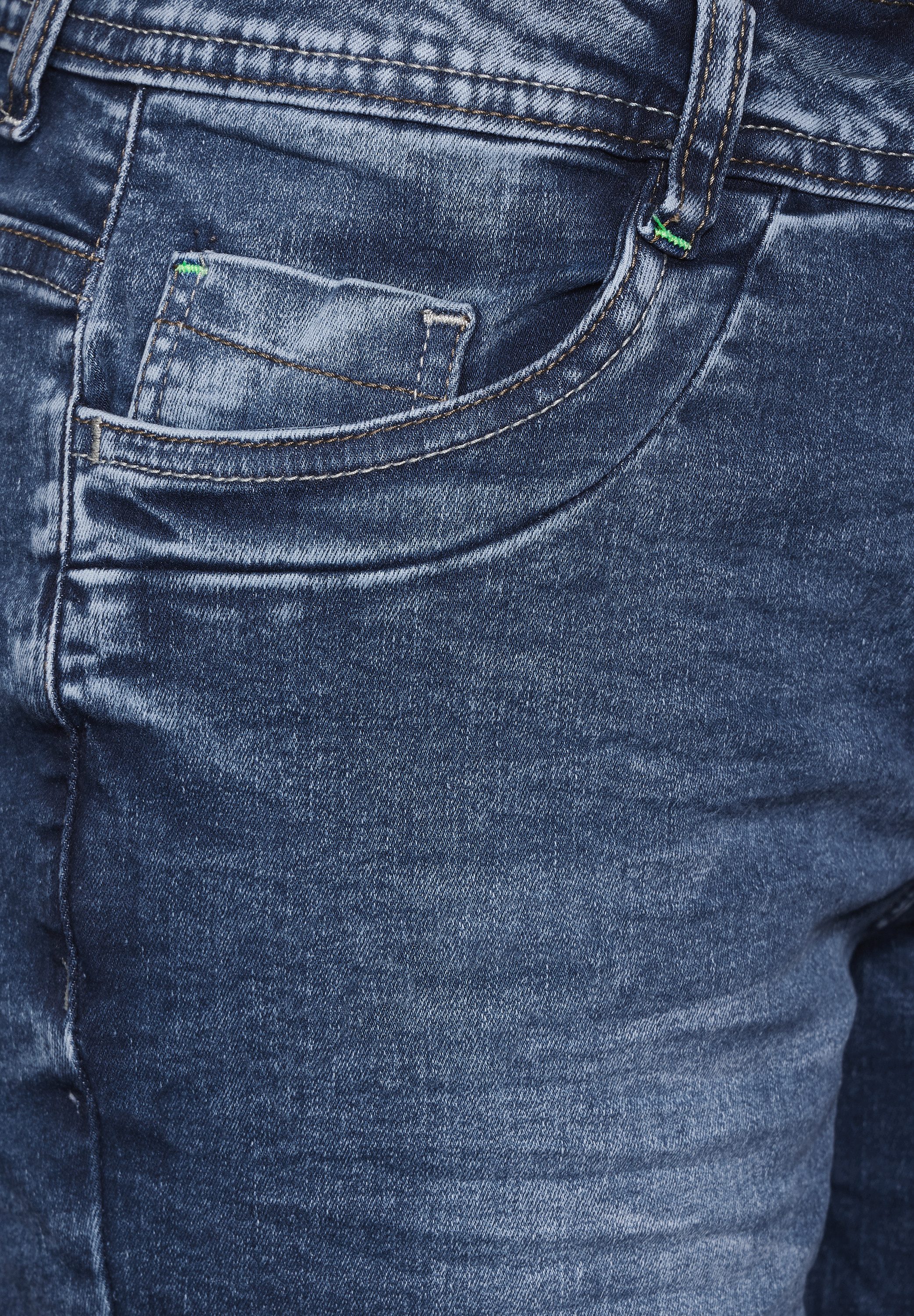 Cecil Regular fit jeans Scarlett met decoratieve naden