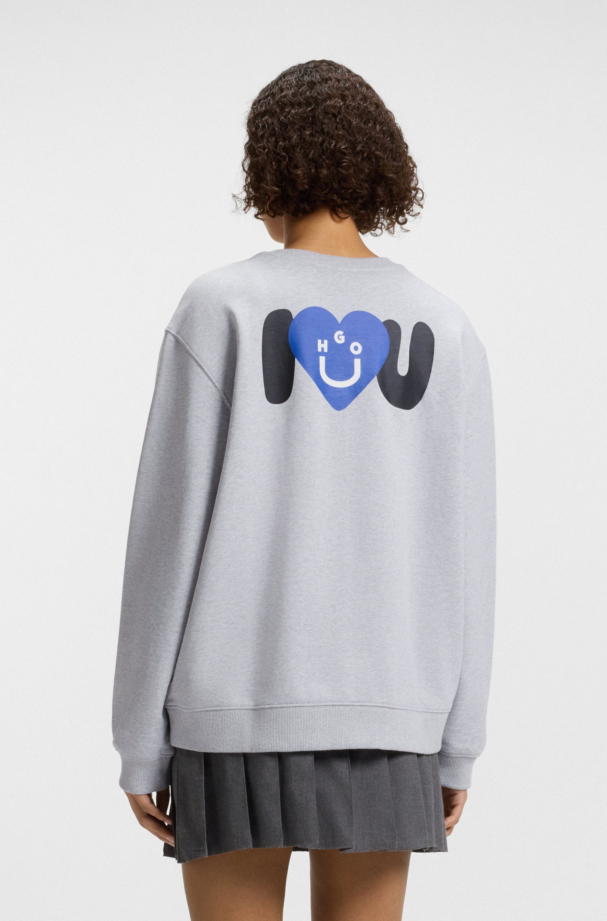 HUGO Blue Sweatshirt Oversized crew