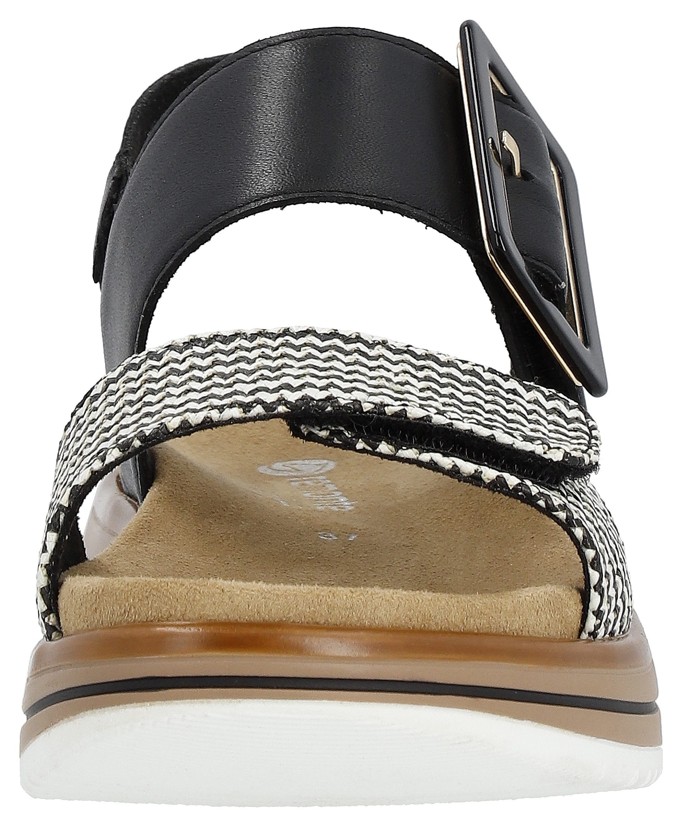 Remonte Sleehaksandaaltjes ELLE-Collection , zomerschoen, sandalen, comfortschoen met praktische klittenbandsluitingen