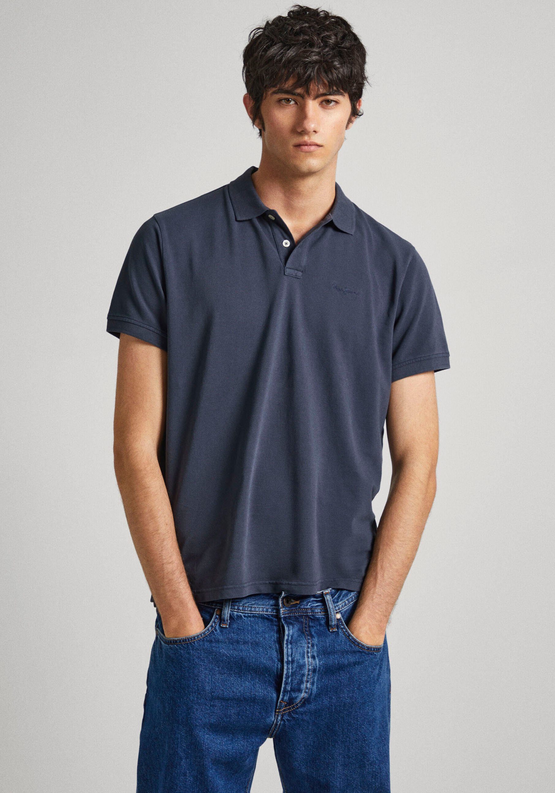 Pepe Jeans Nieuwe Oliver GD Korte Mouw Polo Blue Heren