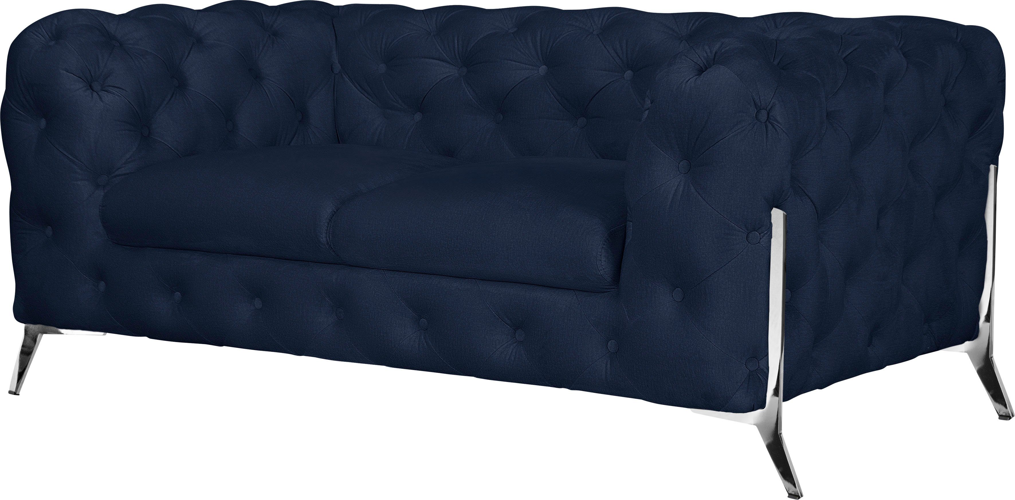 Leonique Chesterfield-bank Amaury luxueuze capitonnage, moderne chesterfield look, kleur van de poten ter keuze