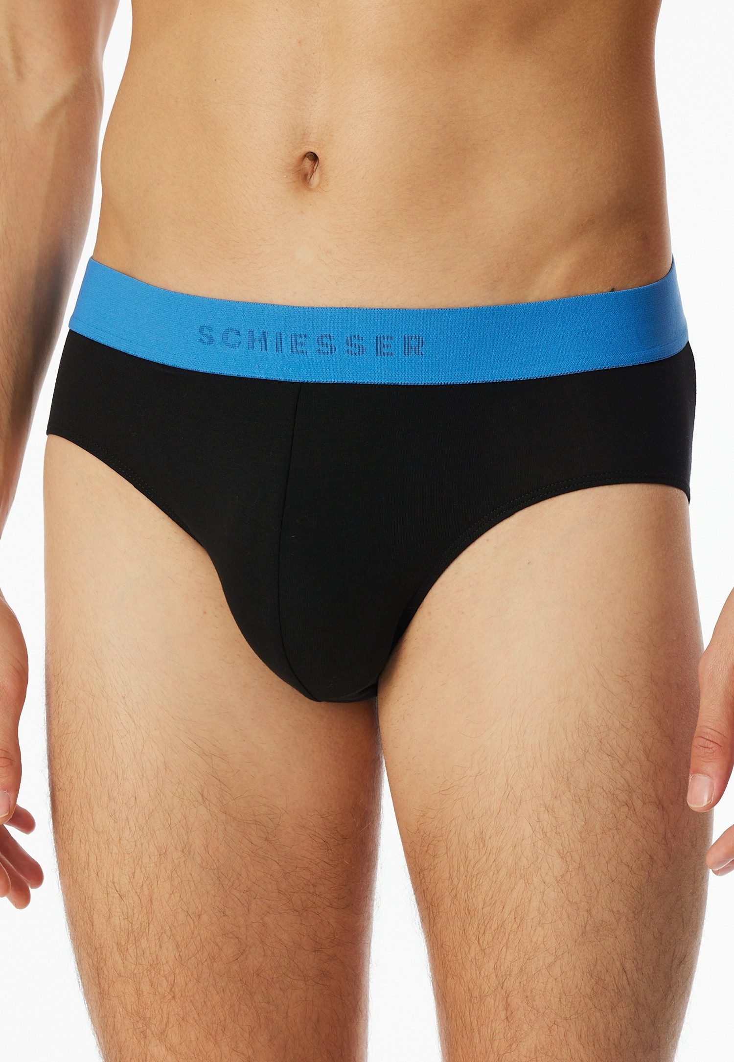 Schiesser Rio-slip 95/5 met kleurrijk webgummiband (Set van 3)