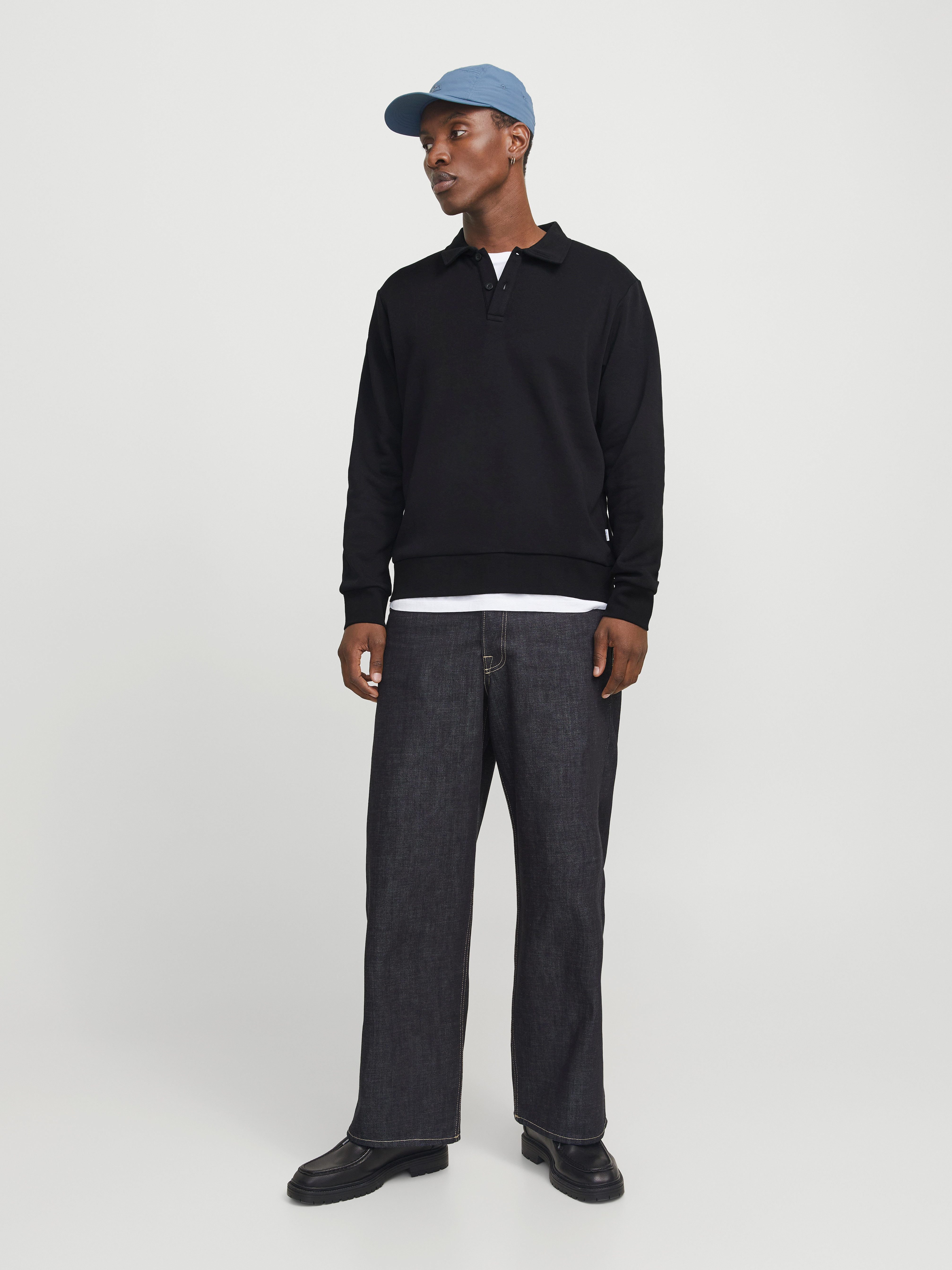 Jack & Jones Sweatshirt JJEBRADLEY SWEAT POLO NOOS