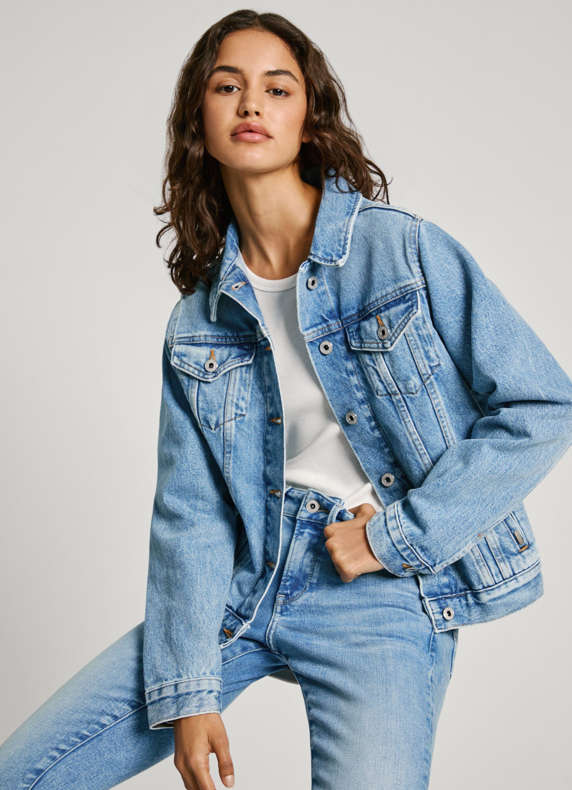 Pepe Jeans jack REGULAR JACKET in authentieke denimkwaliteit