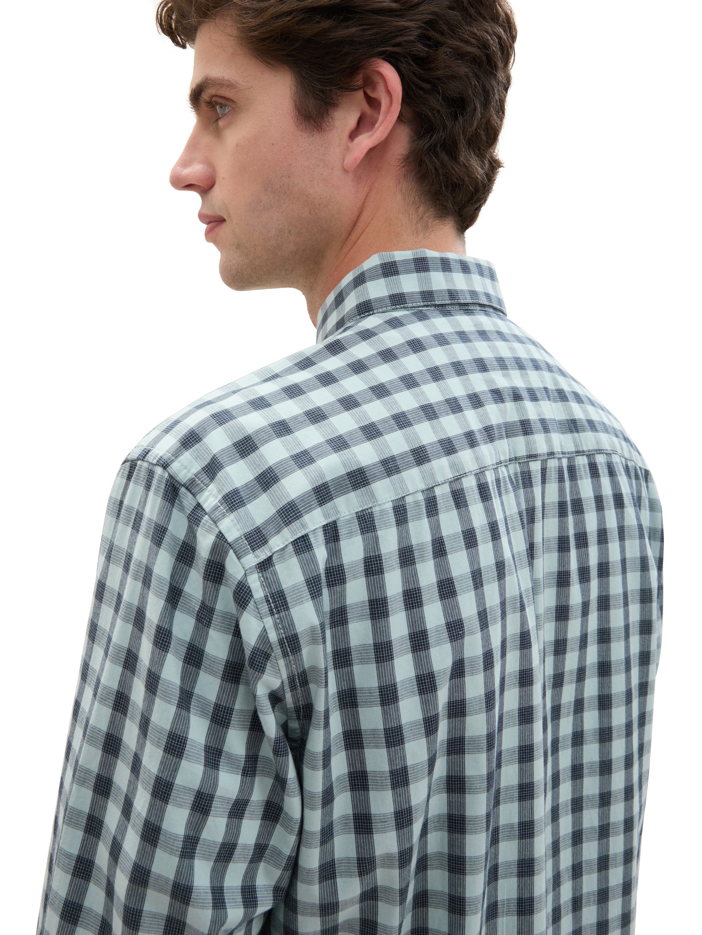 Tom Tailor Geruit overhemd Vichy met knoopsluiting