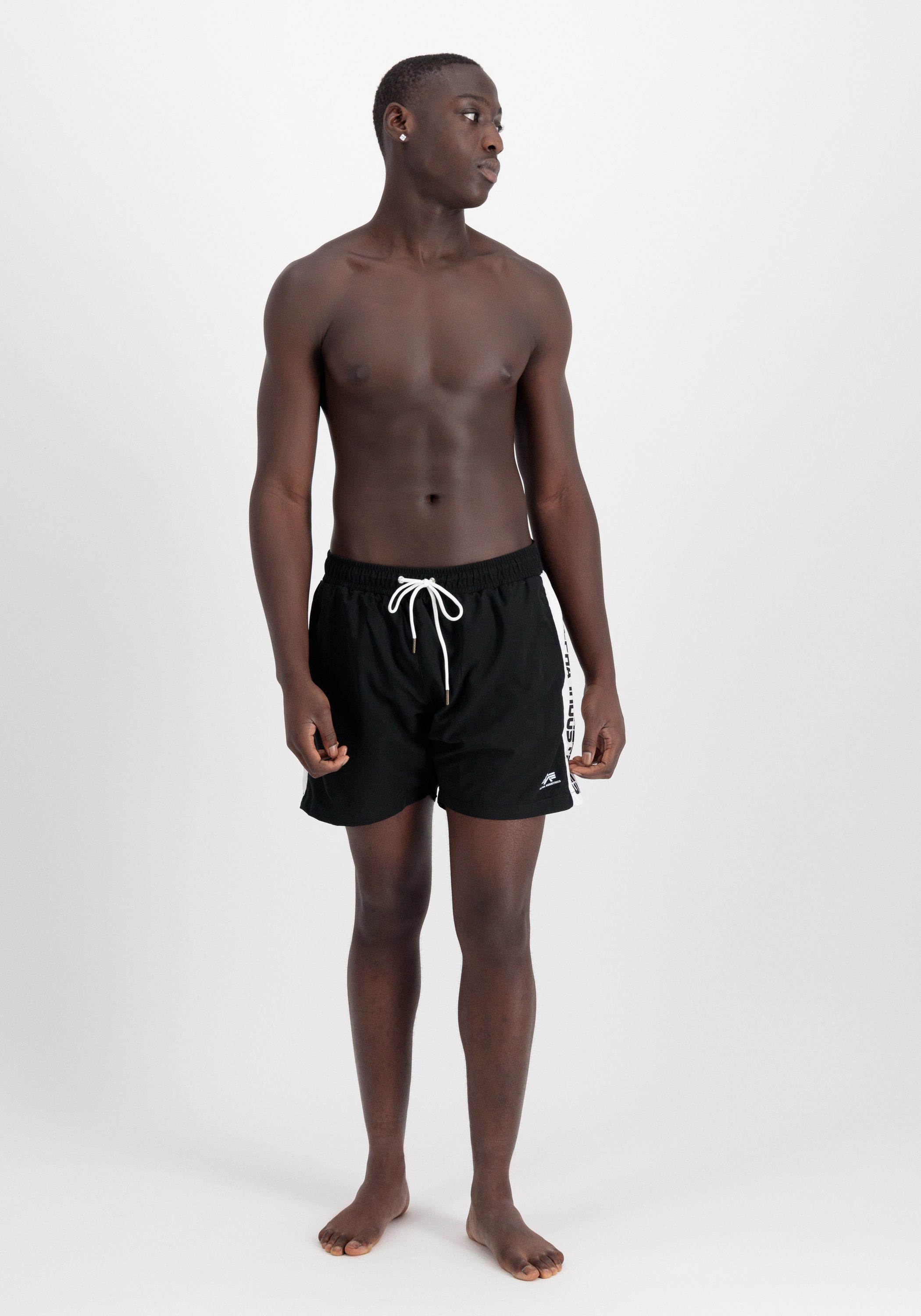 Alpha Industries Short ALPHA INDUSTRIES Men - Beachwear Printed Stripe Swim Short