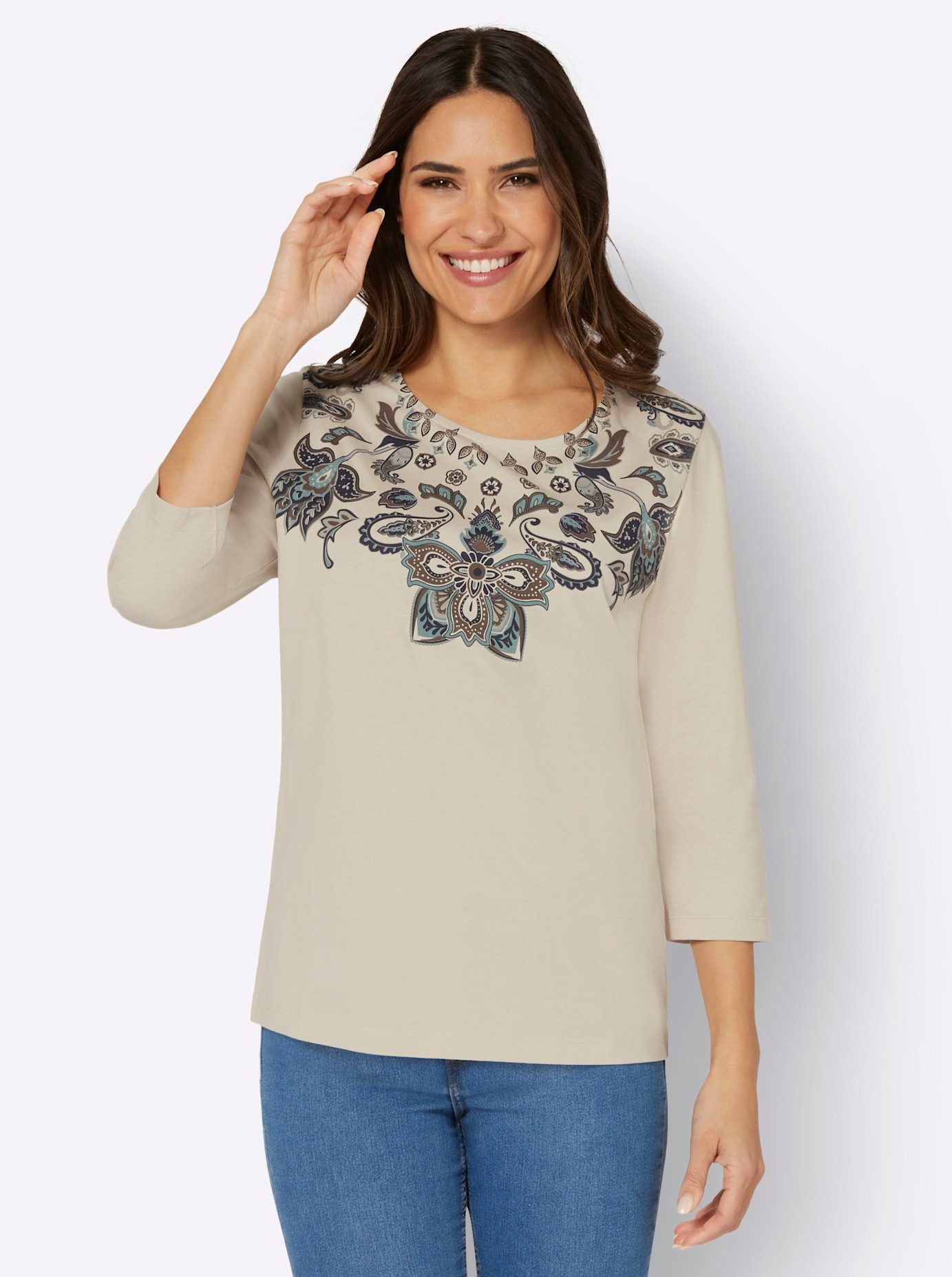 Classic Basics Shirt met 3/4 mouwen Shirt met 3/4-mouwen (1-delig)