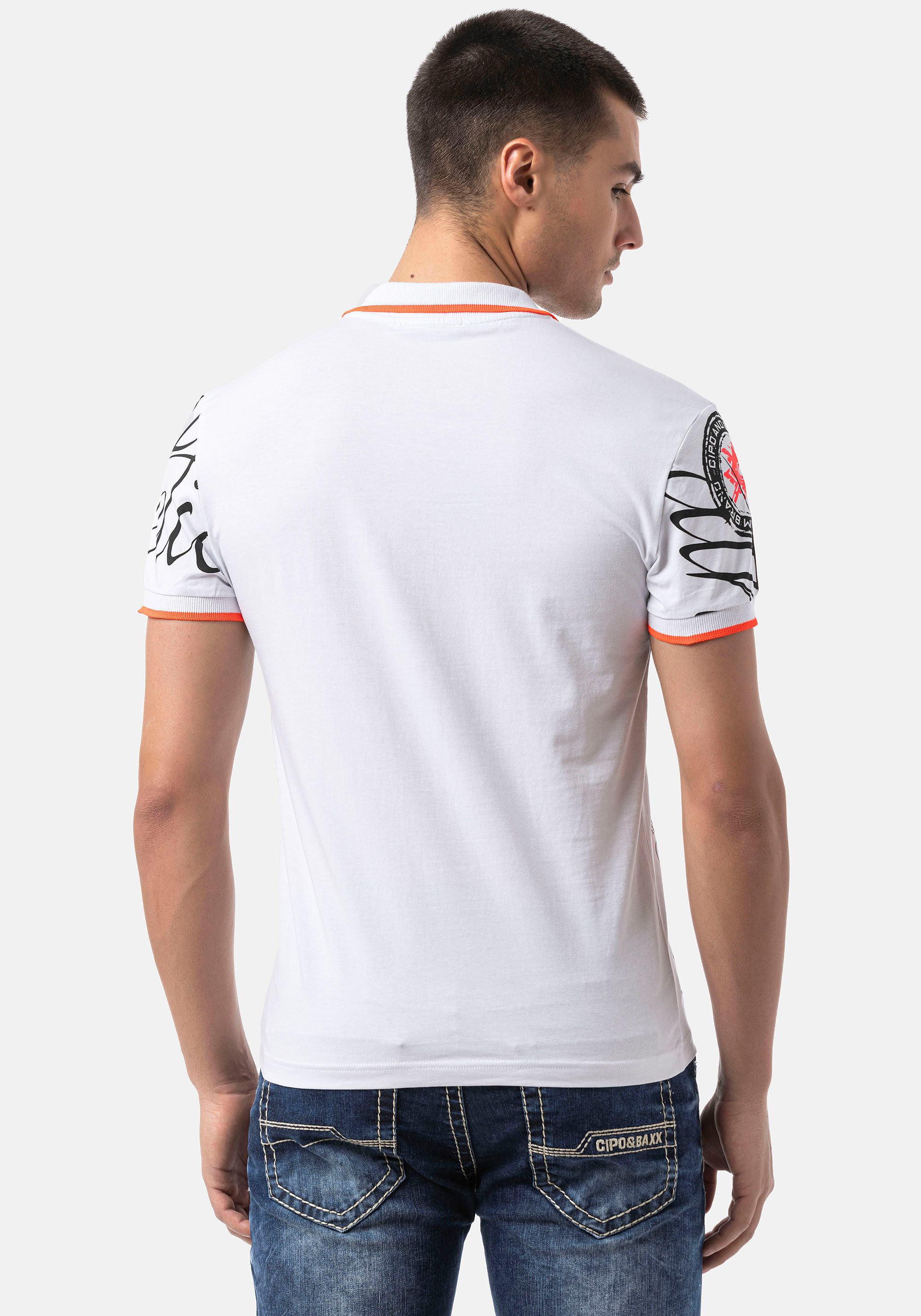 Cipo & Baxx Poloshirt met markante print
