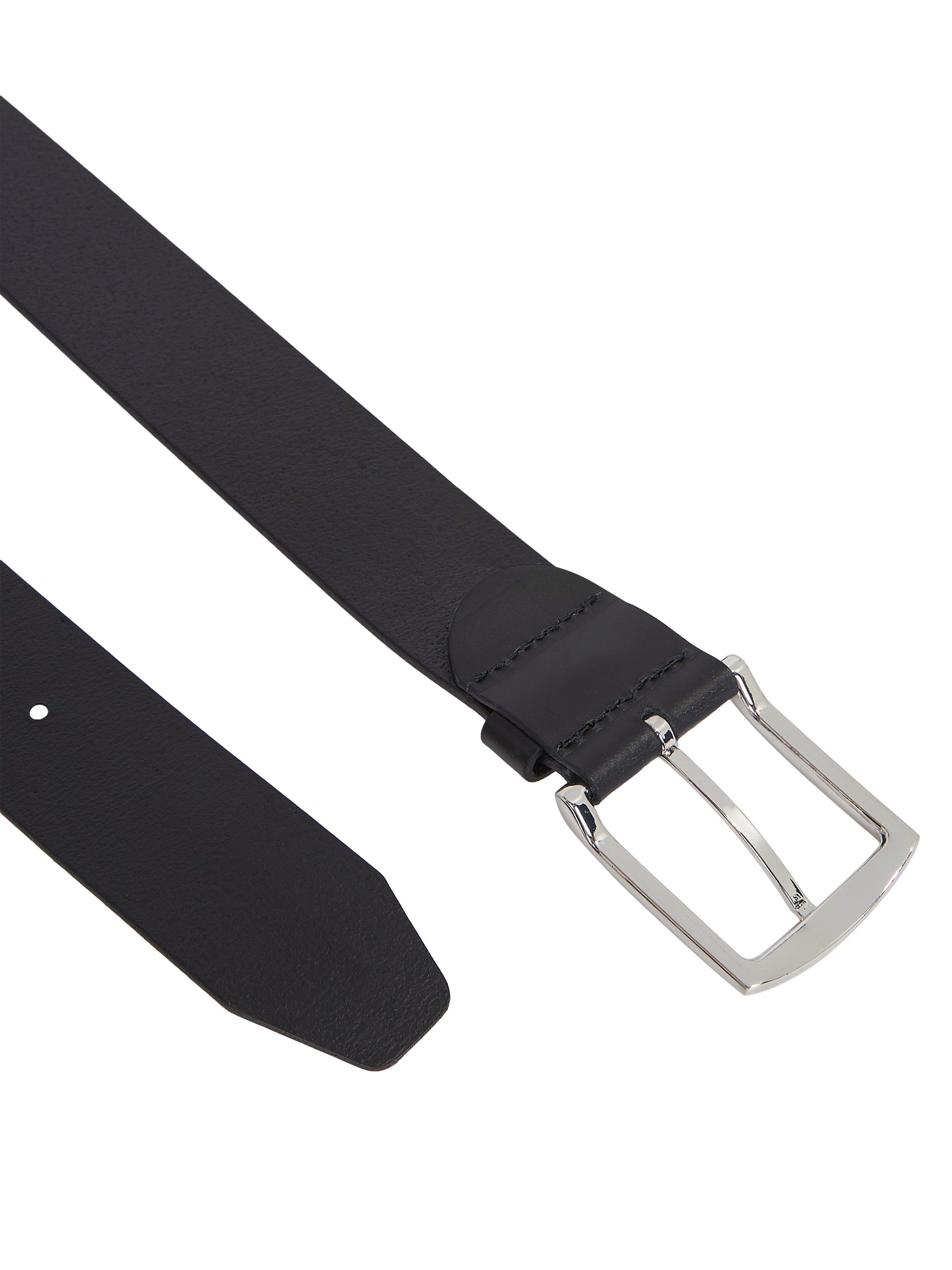 Tommy Hilfiger Leren riem New Denton 4 cm NEW DENTON RIEM met vlag-logo lus