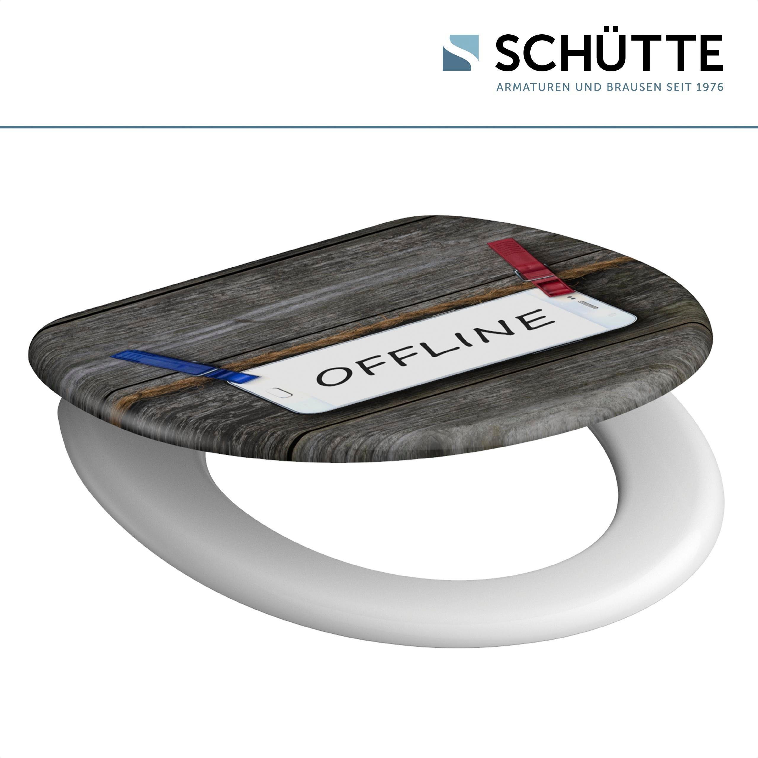 Schütte Toiletzitting Offline Duroplast, met soft-closemechanisme