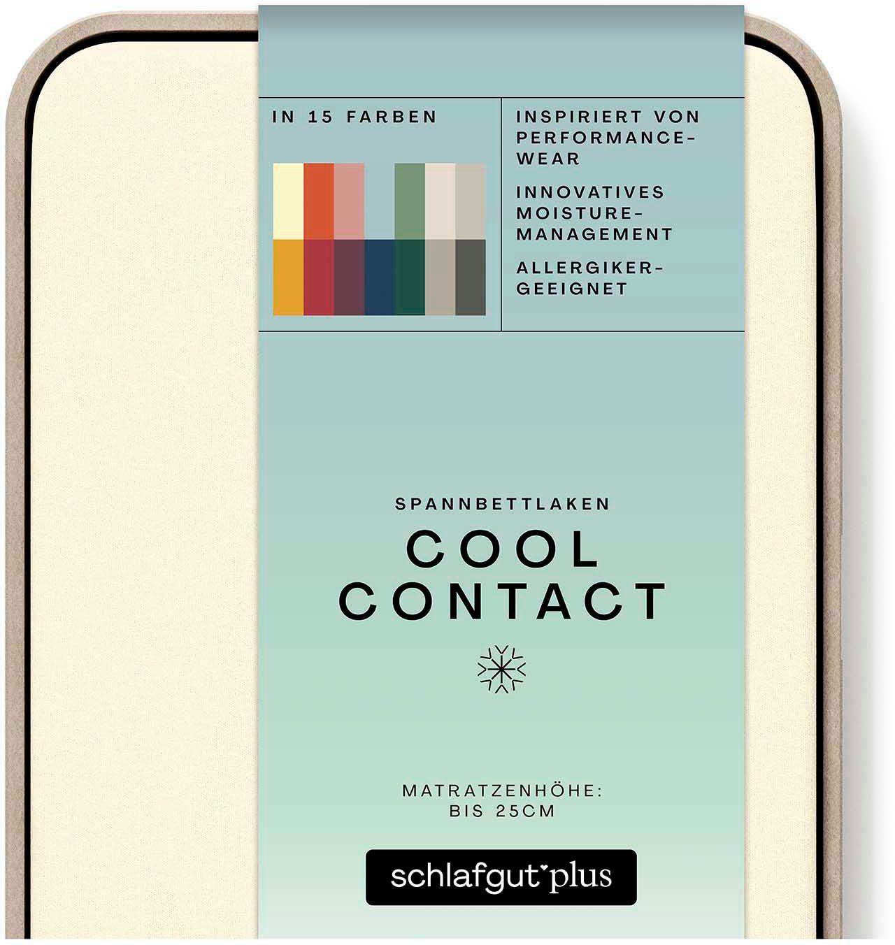 Schlafgut Hoeslaken Cool Contact 100% gekamd microvezel (1 stuk)
