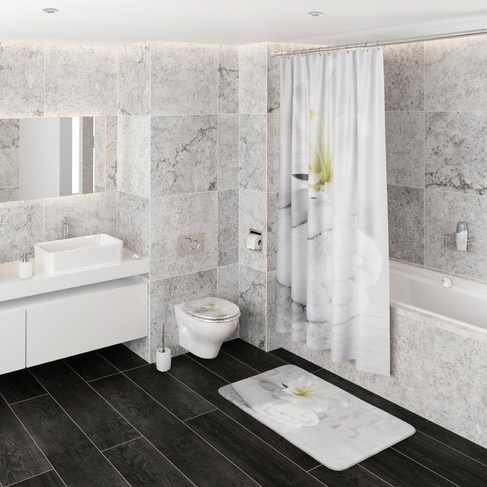 Sanilo Set badkameraccessoires Good Feeling bestaand uit toiletzitting, badmat en wastafelplug (complete set, 3-delig)