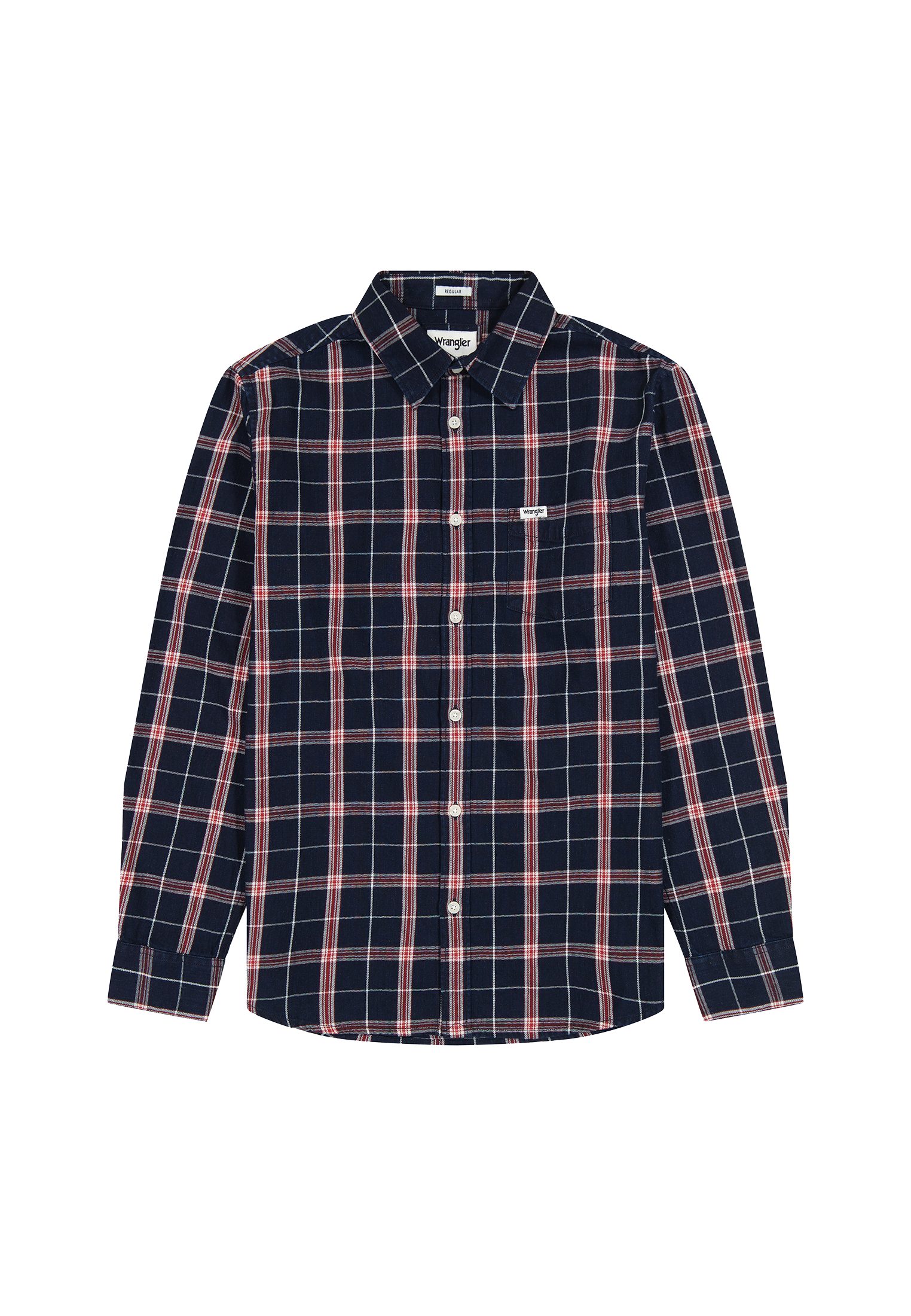 Wrangler Overhemd met lange mouwen 1 PKT SHIRT met geruit patroon