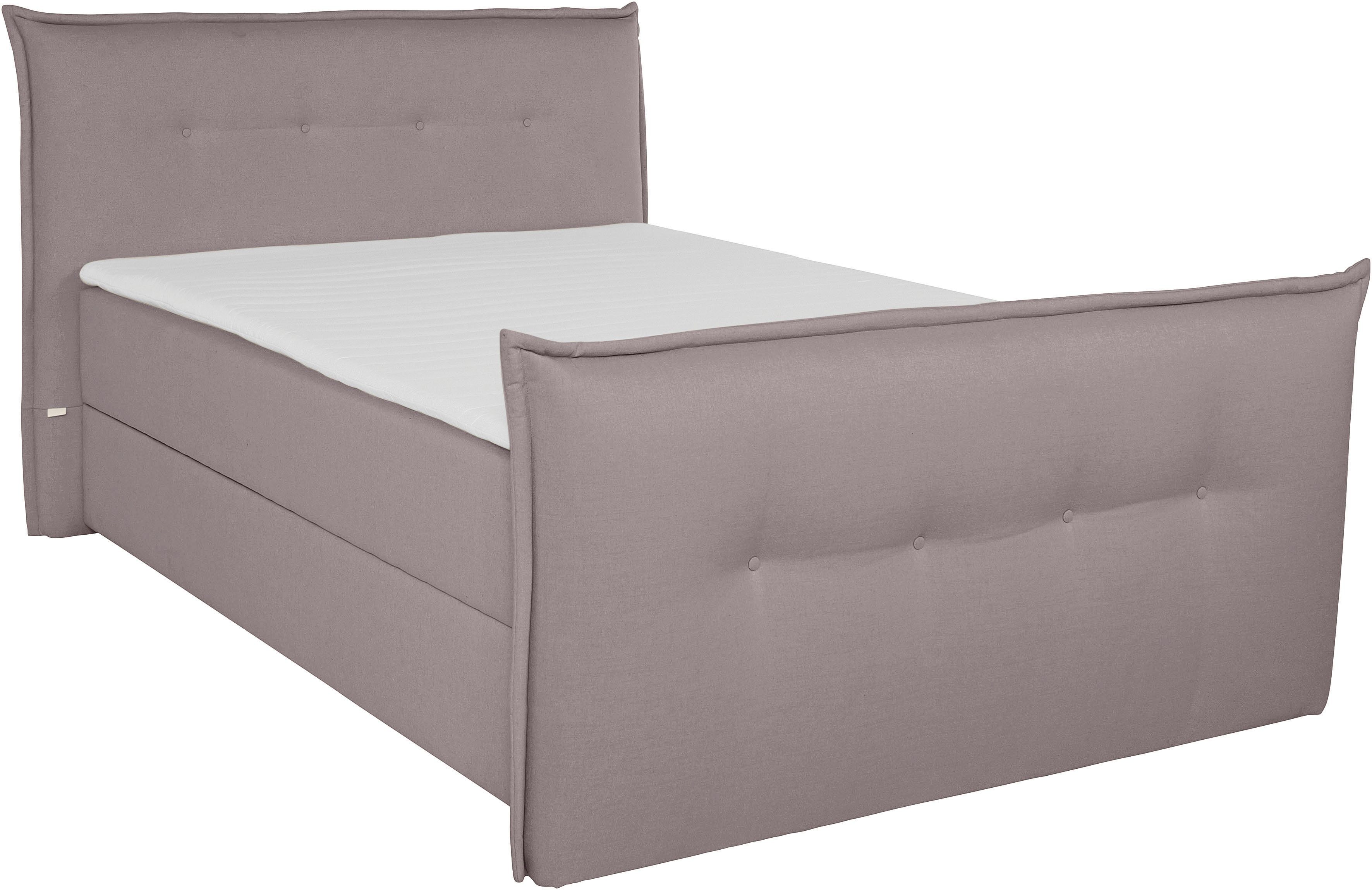 andas Boxspring Lichtgewicht inclusief voetbord, bedkist & topmatras, in 4 breedten en 2 hardheden