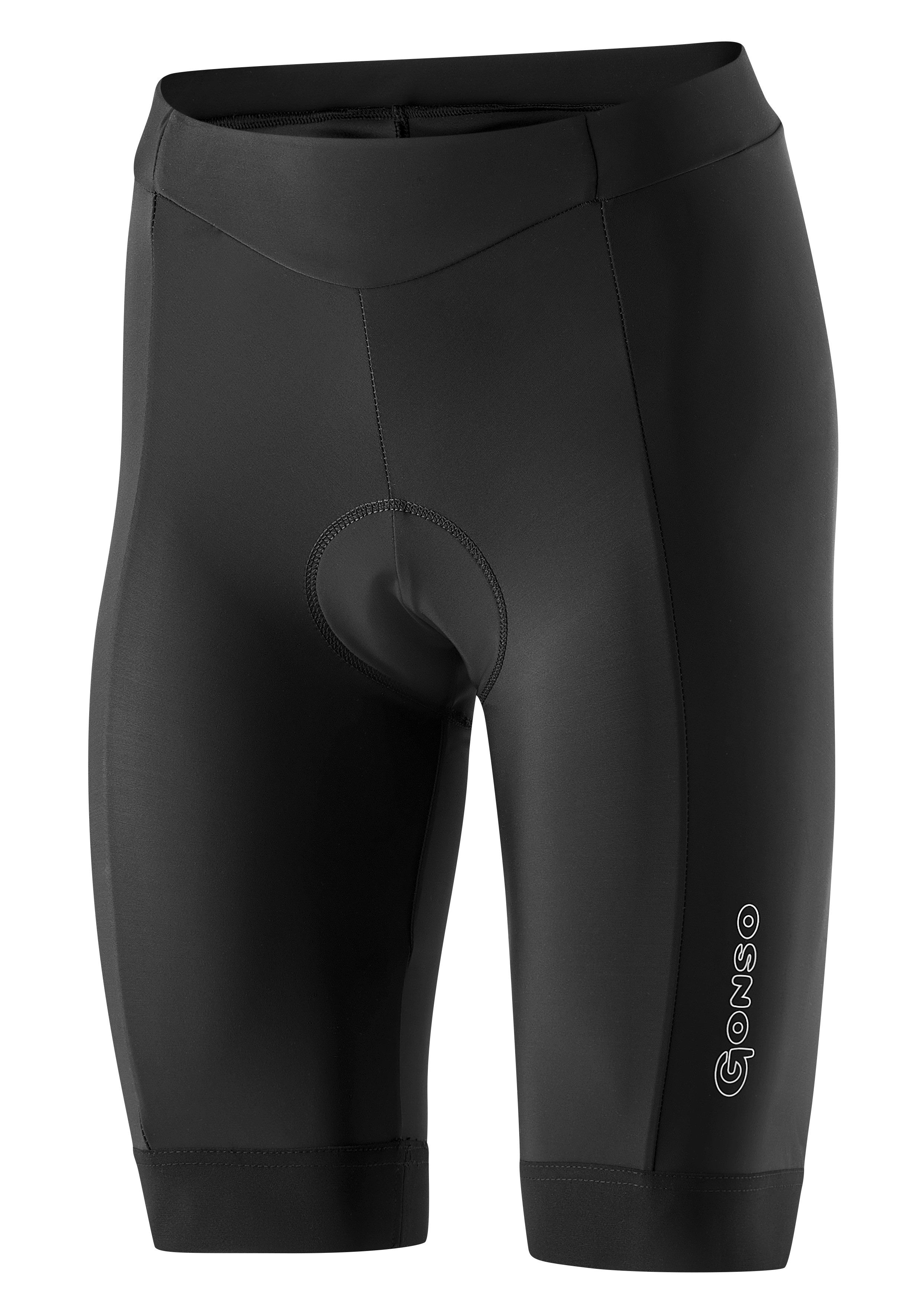 Gonso Fietsbroek Fortuna korte dames fietsbroek met zitkussen, duurzame fietsbroek