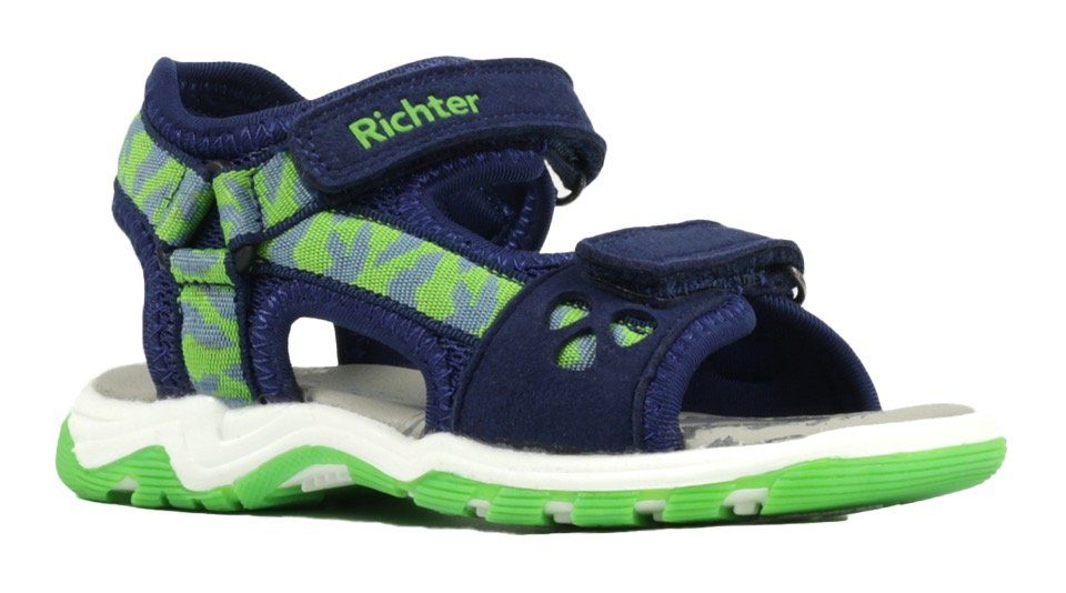 Richter Sandalen , zomerschoen, klittenbandschoen, sandaal, met zachte leren binnenzool jongens sandalen maat 35 EU blauw