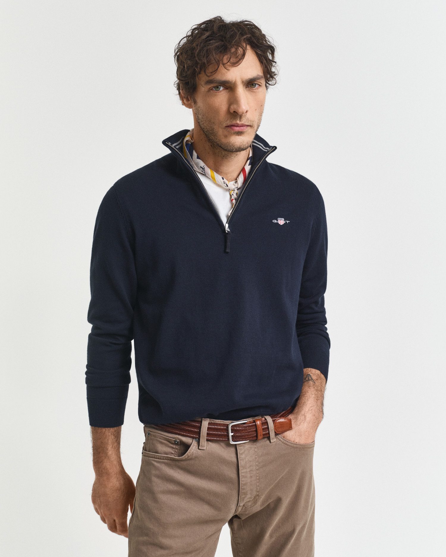 Gant Schipperstrui CLASSIC COTTON HALF ZIP