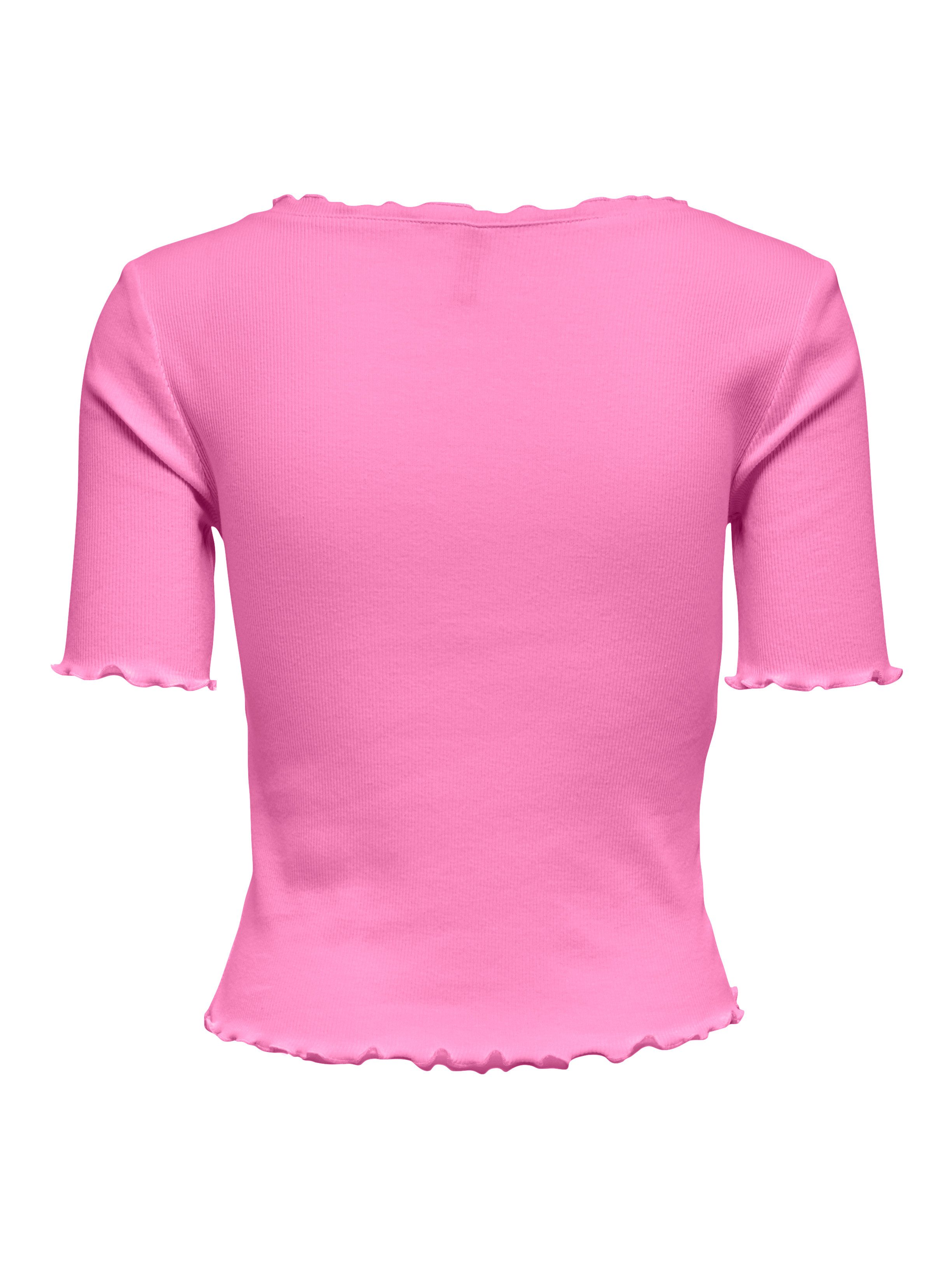 Only Shirt met korte mouwen ONLLAILA S/S BUTTON TOP JRS