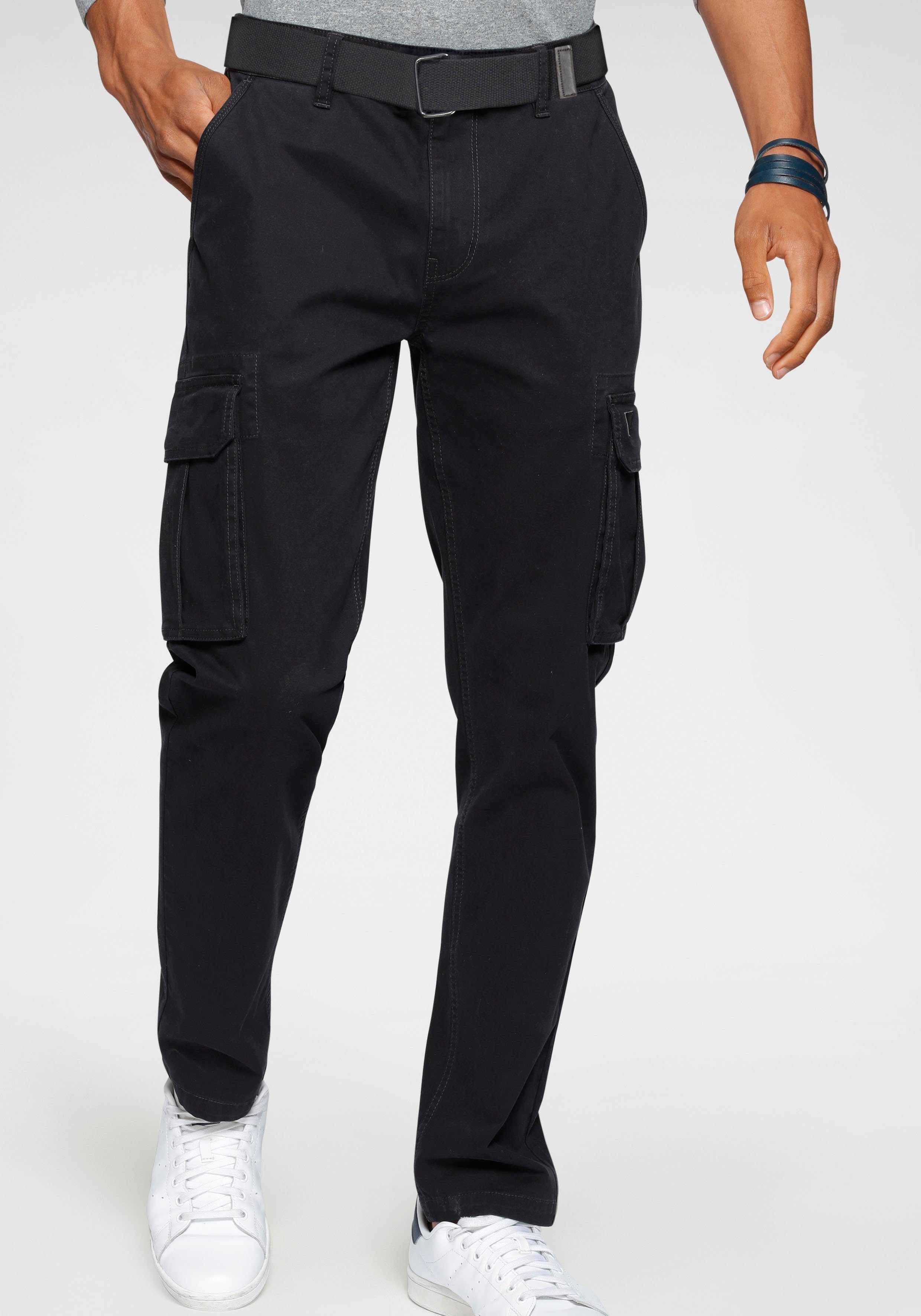 H.I.S Cargobroek (set, 2-delig, Met een afneembare riem)
