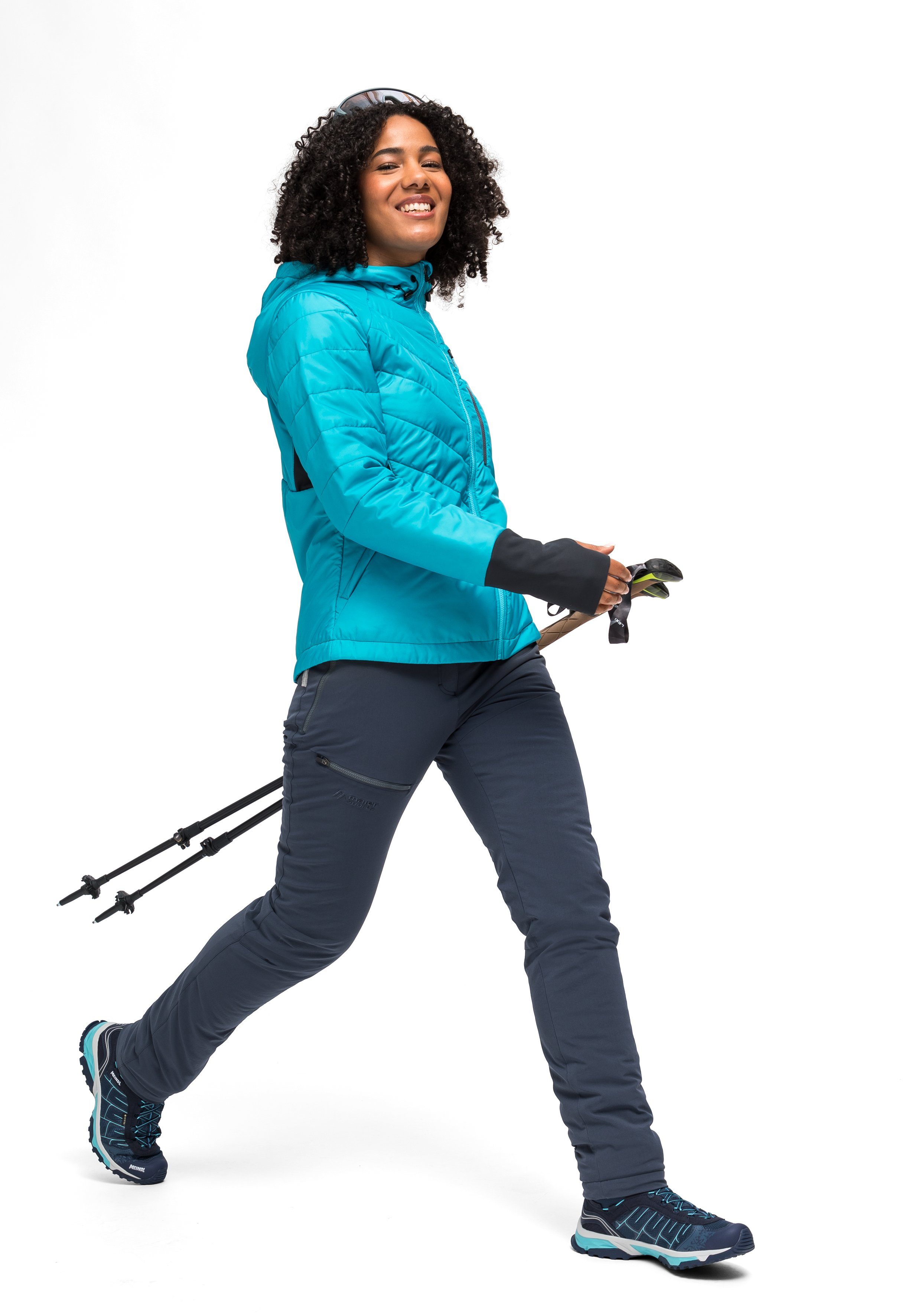 Maier Sports Outdoorbroek Lulaka Wool Dames winter wandelbroek, functionele broek met wolwattering