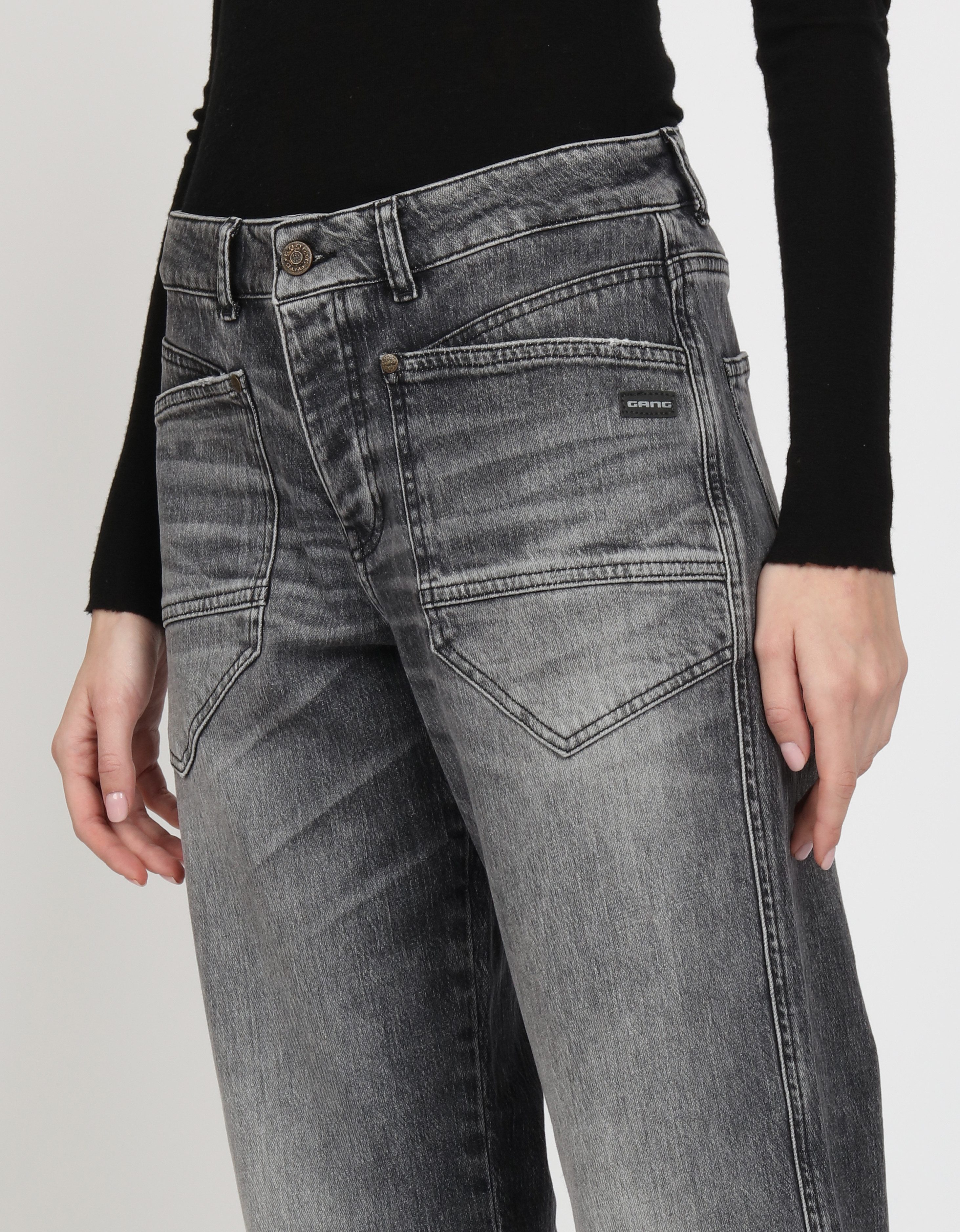 GANG Loose fit jeans 94ROBERTA met oversized opgestikte zakken