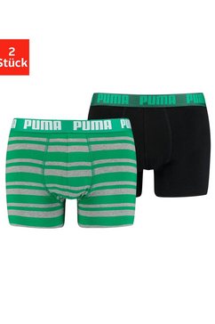 puma boxershort met contrastkleurig opschrift (2 stuks) multicolor