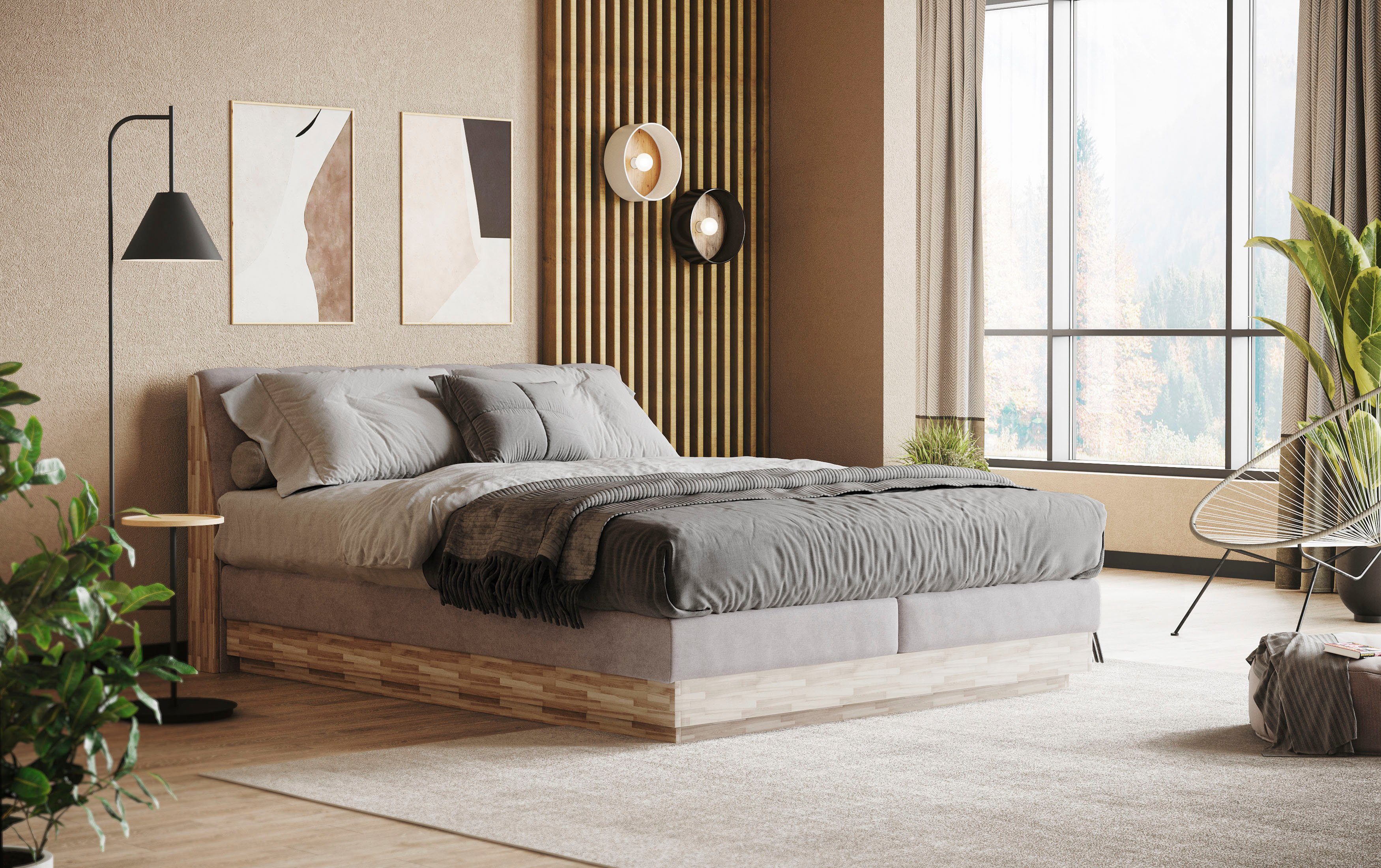 Home affaire Boxspring Naome Boxspring bed, inclusief matrastopper