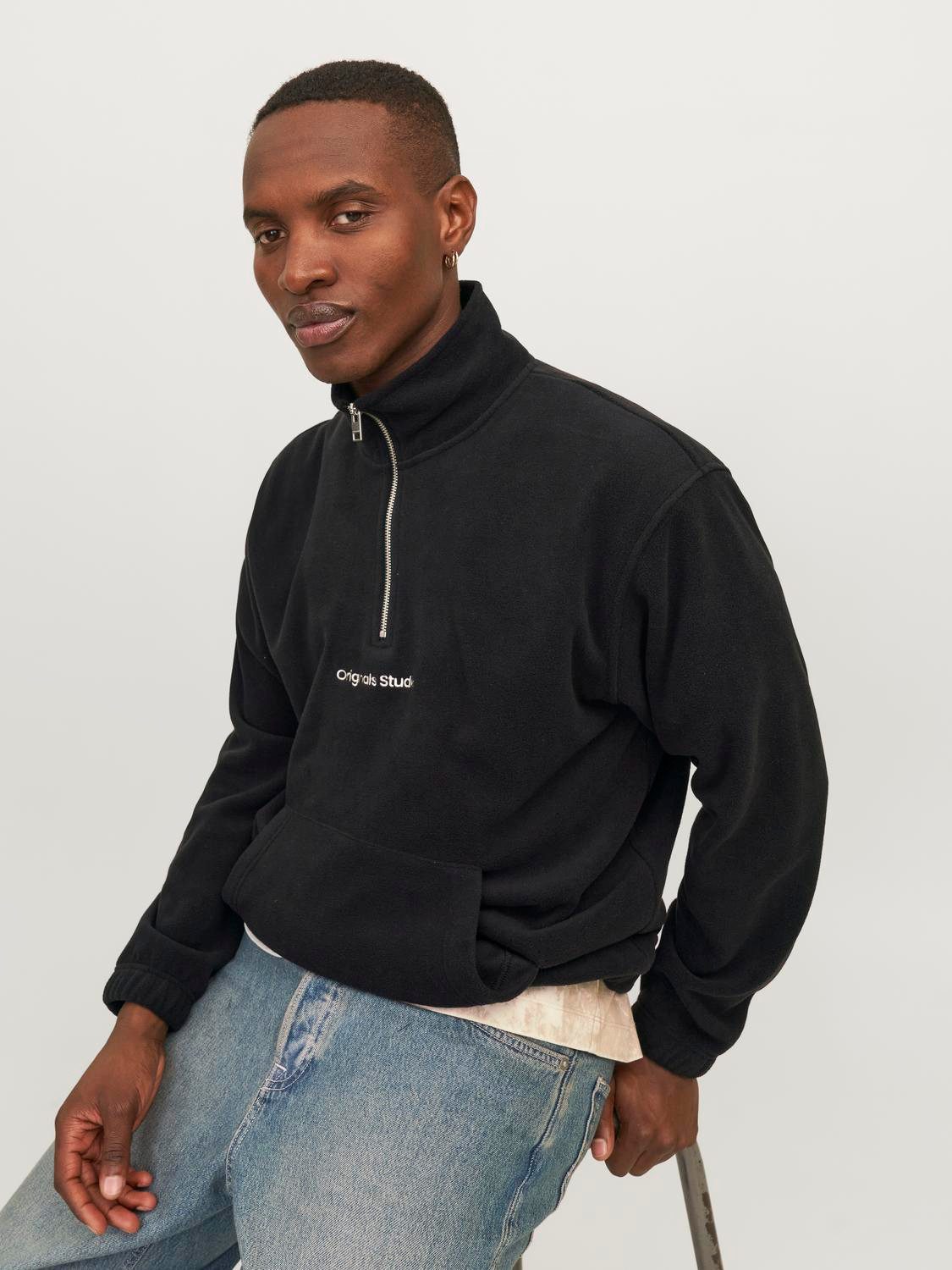 Jack & Jones Sweatshirt JORVESTERBRO FLEECE QUARTER ZIP NOOS