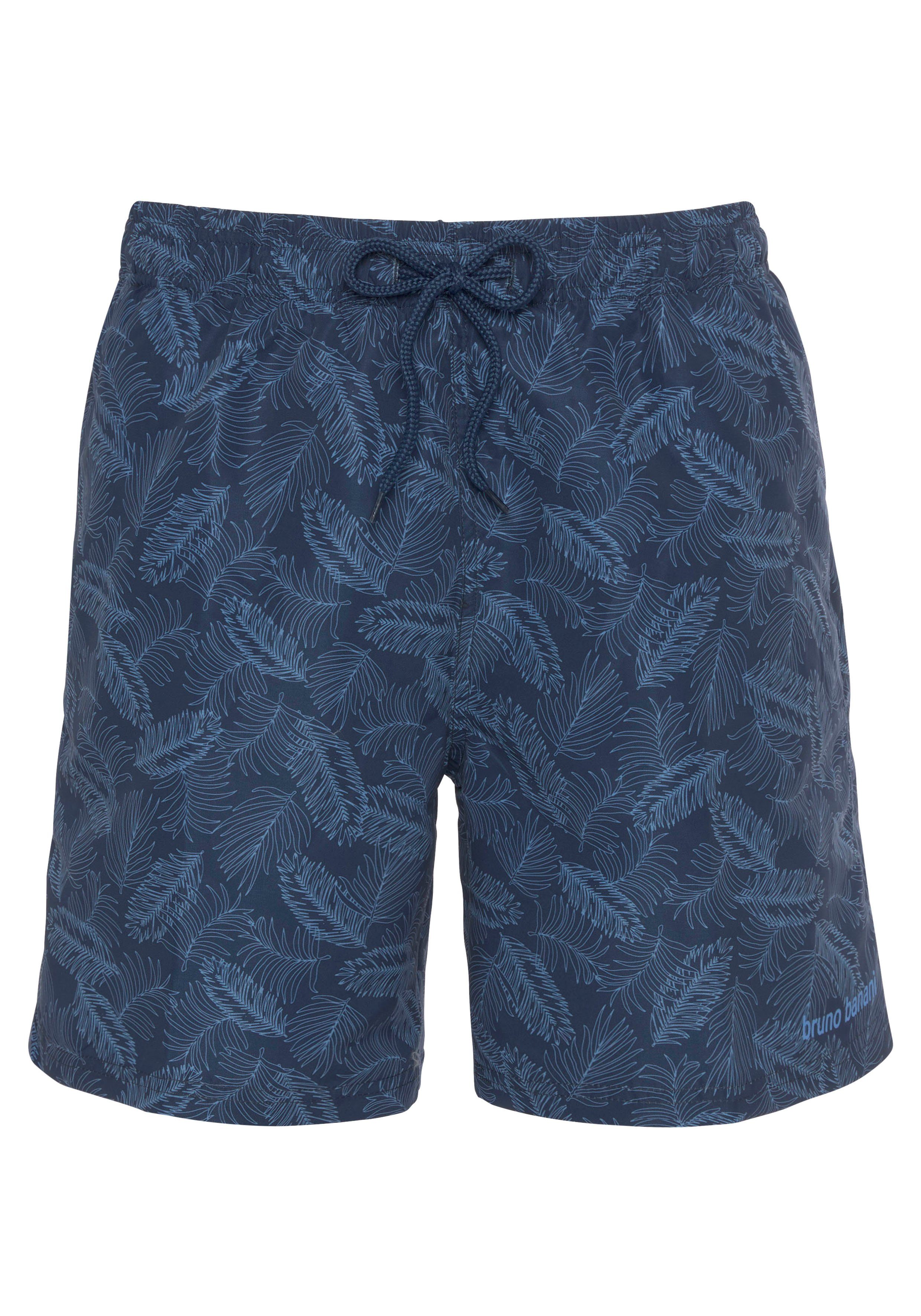 Bruno Banani Zwemshort met een bloemmotief