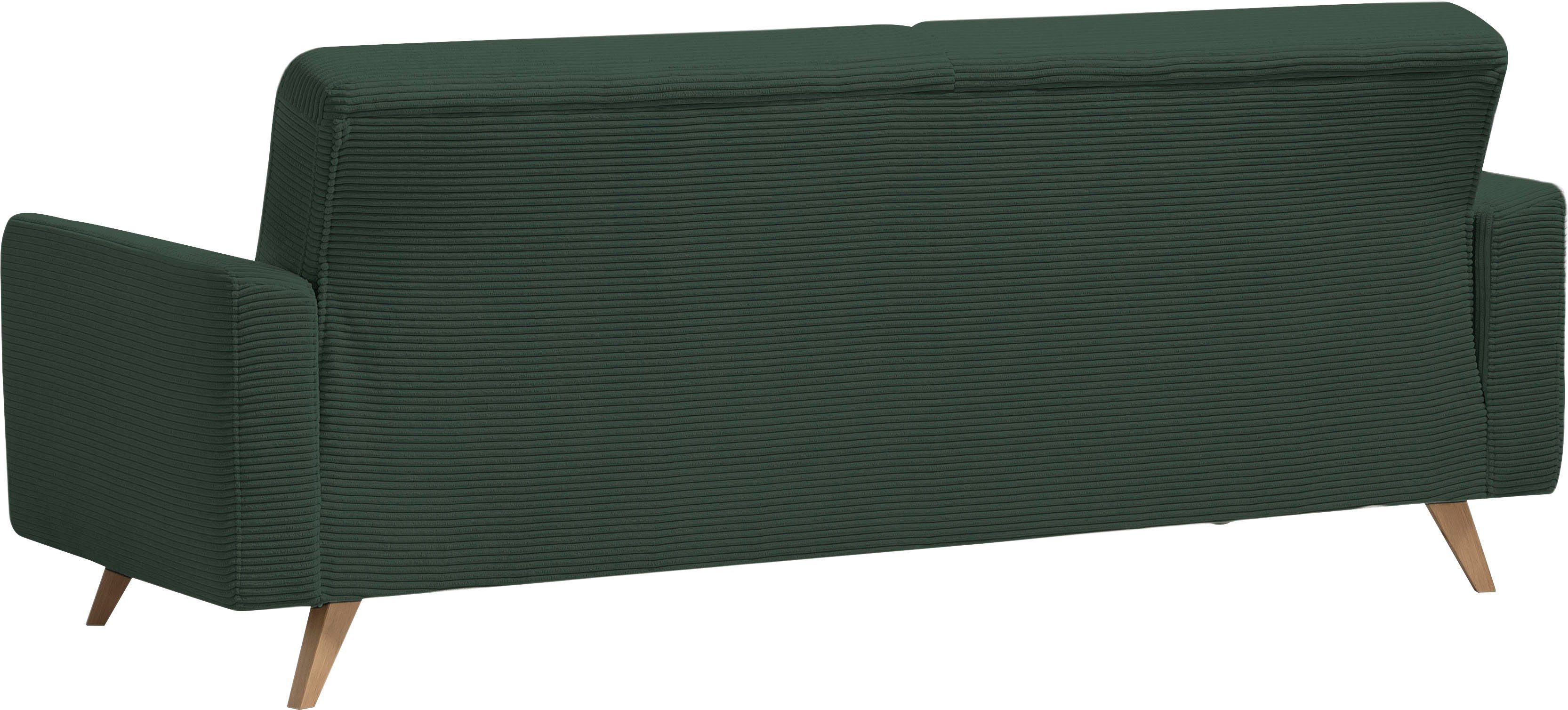 exxpo - sofa fashion 3-zitsbank Samso, elegant en comfortabel, actuele cord bekleding, kantelbank