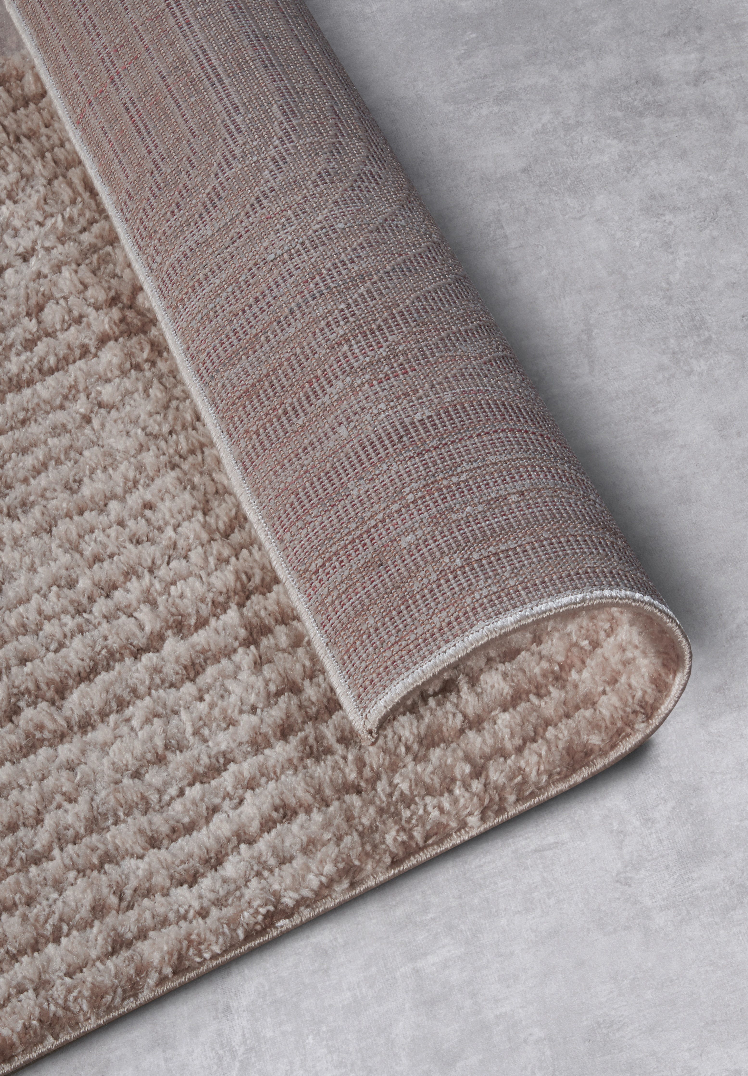 ELLE DECORATION Design-vloerkleed Chappe Shaggy, loper, pluizig, zacht, hoogpolig, modern, hoog-laag effect