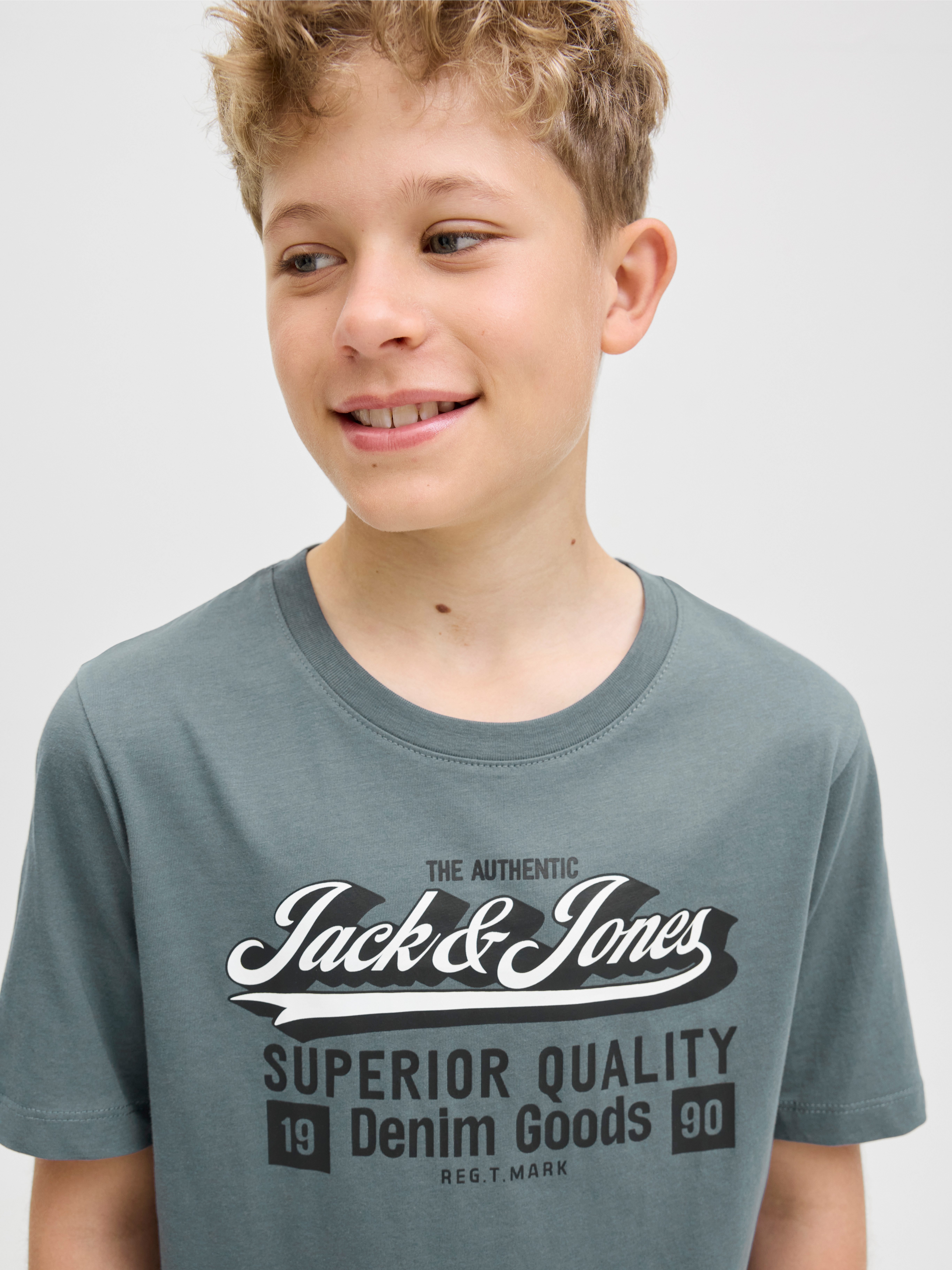 Jack & Jones Junior T-shirt JJELOGO TEE SS 2 COL AW25 2PK MP JNR (set, 2-delig)