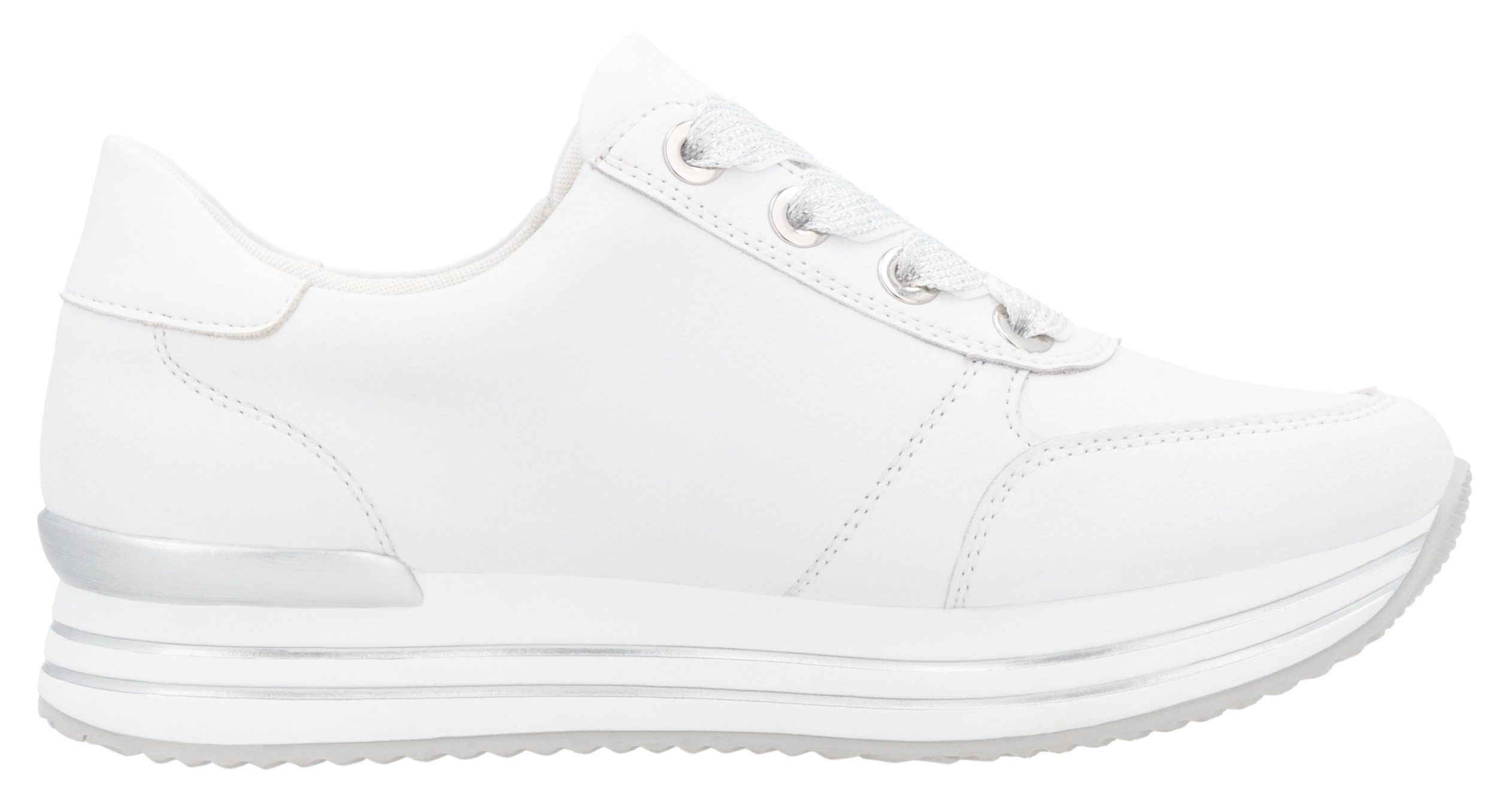 Remonte Plateausneakers , vrijetijdsschoen, halfschoen, veterschoen met gepolsterde schacht