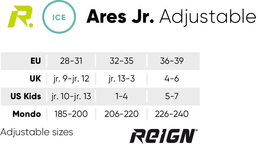 REIGN Schaatsen Ares Jr. adjustable