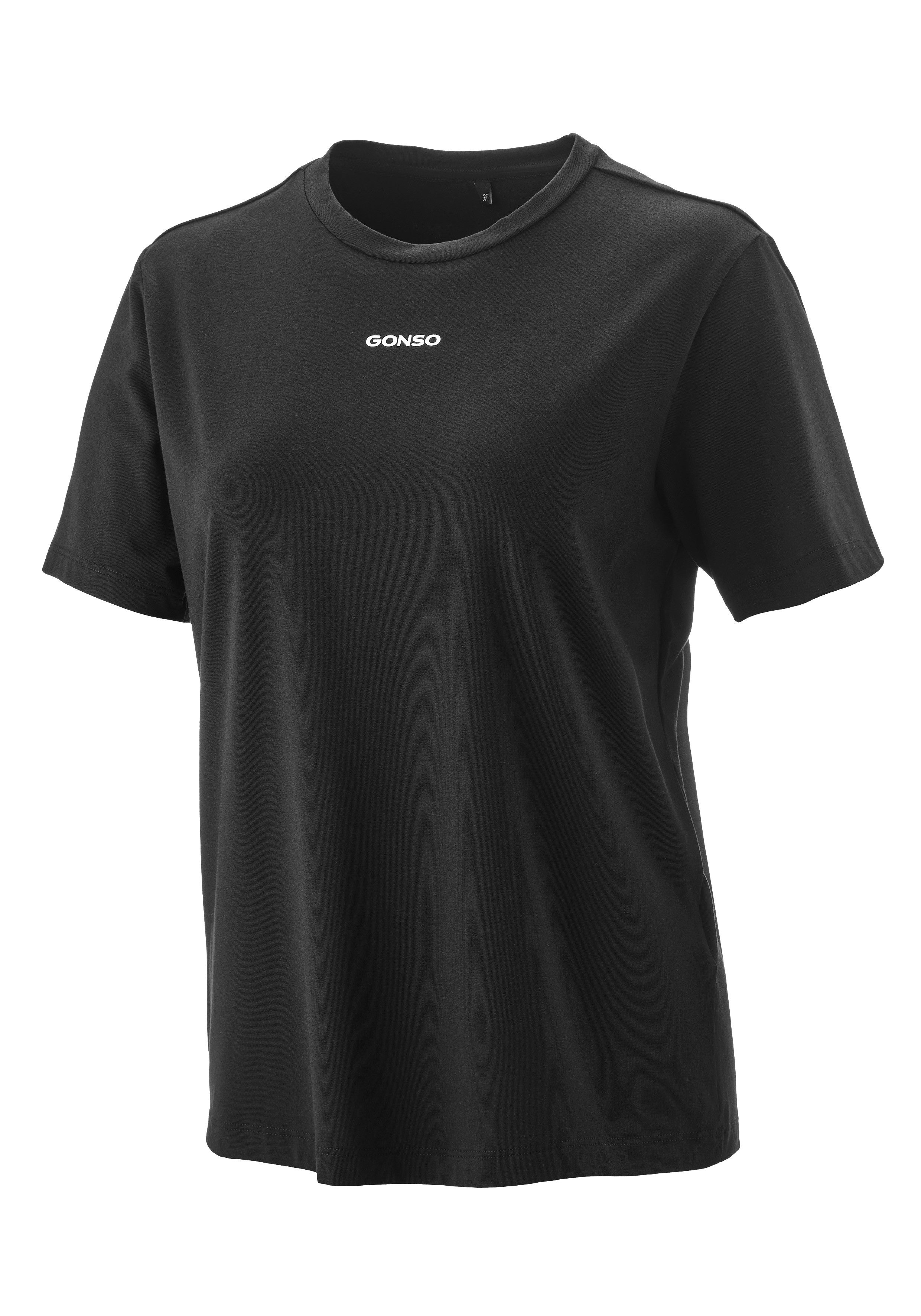 Gonso Shirt met ronde hals Off‑Bike T-Shirt W Dames T-shirt met logo, off-bike shirt, lichaamsnahe pasvorm