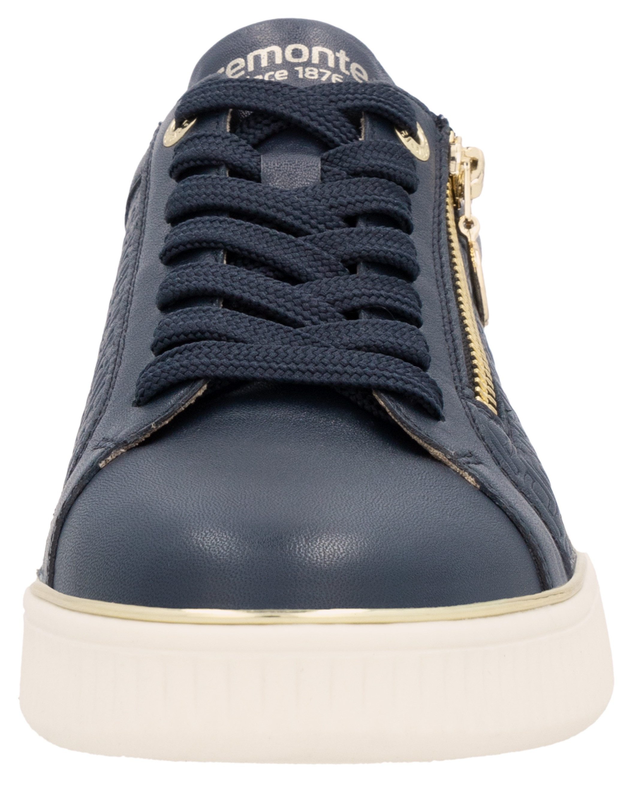 Remonte Plateausneakers , vrijetijdsschoen, lage schoen, veterschoen met zijrits