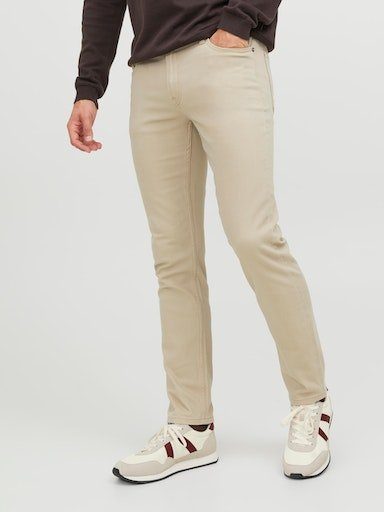 Jack & Jones Five-pocketsbroek GLENN heren casual broeken maat 31 beige