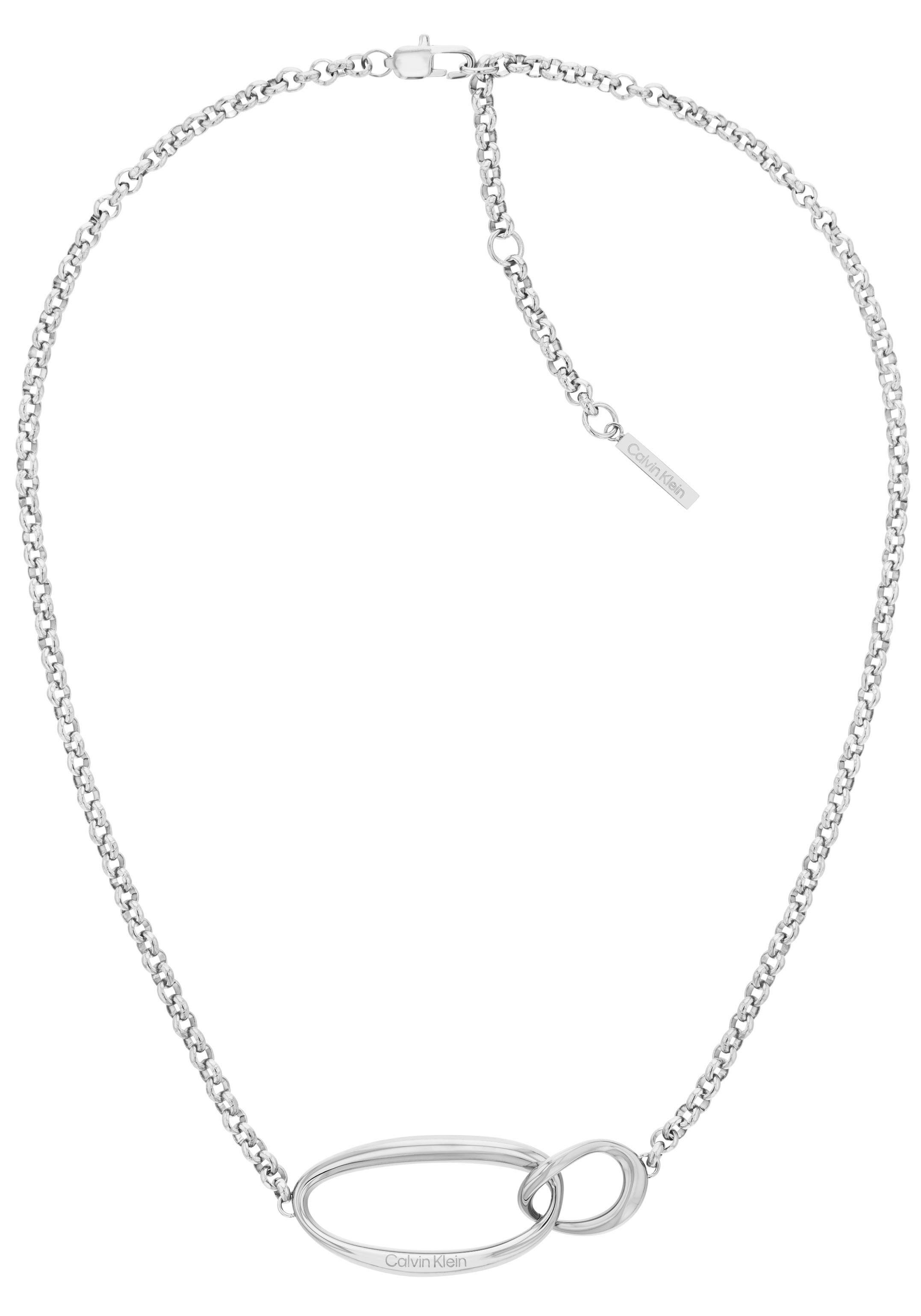 Calvin Klein Ketting met hanger Sieraden roestvrij staal halssieraden halsketting erwtketting SCULPTURAL