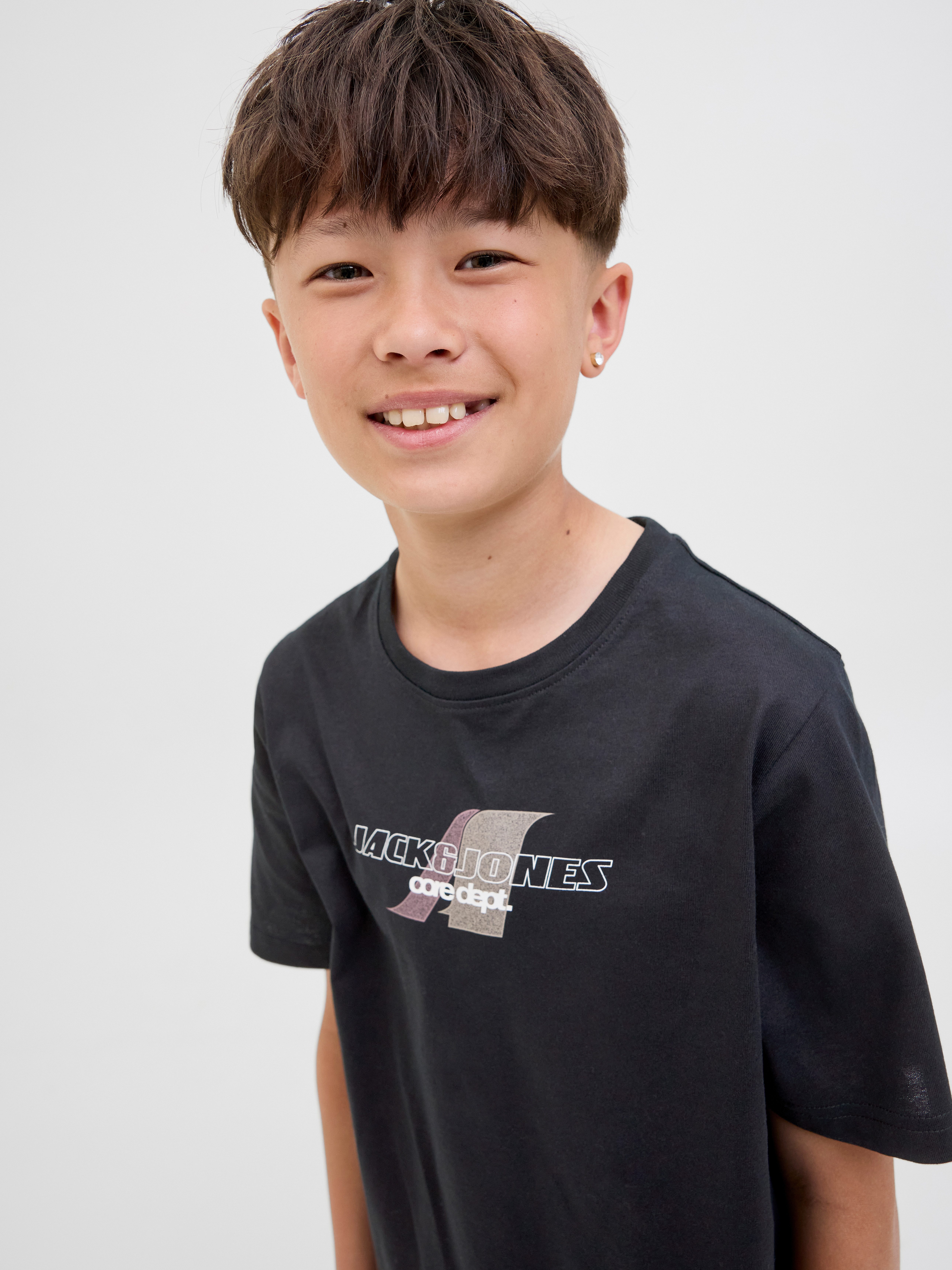 Jack & Jones Junior T-shirt JCOTIER FRONT PRINT TEE SS CN SN JNR