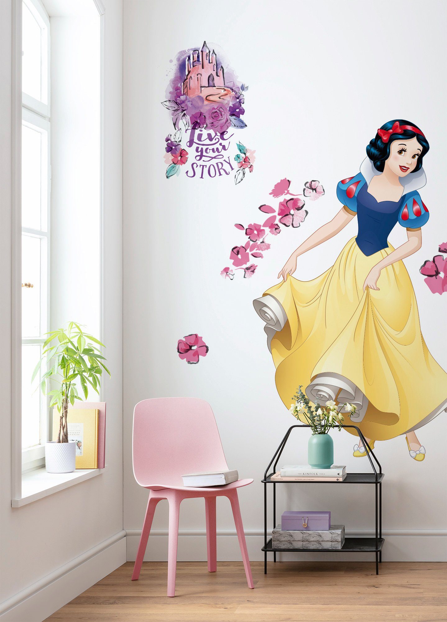 Komar Vliesbehang Zelfklevend vlies - Snowwhite XXL - Afmeting 127 x 200 cm (1 stuk)