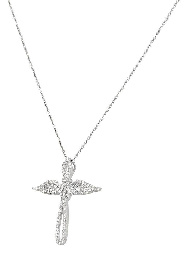 Firetti Ketting met hanger Sieraad cadeau zilver 925 halssieraad halsketting ankerkette kruis