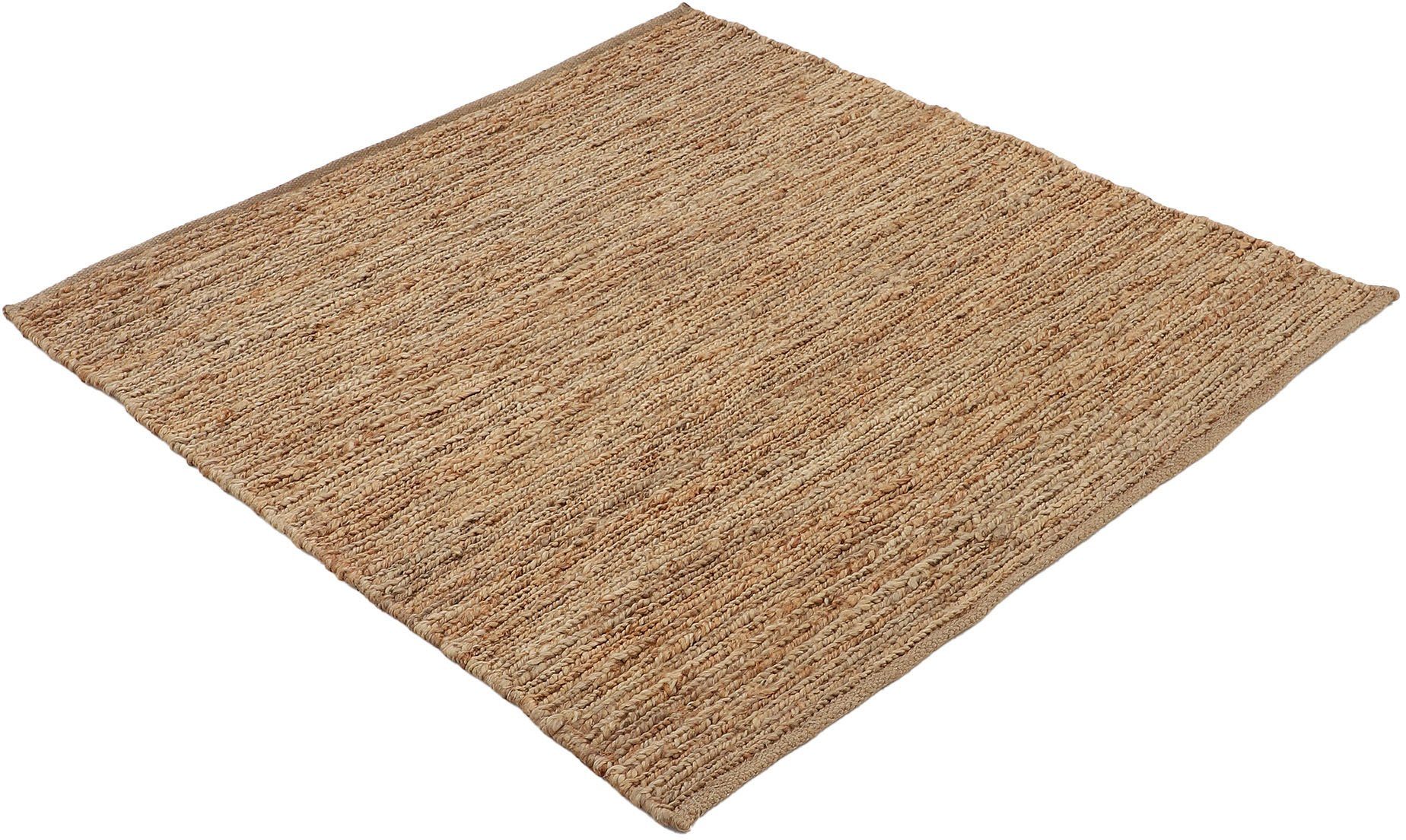 carpetfine Vloerkleed Nala jute tapijt van natuurlijke vezels keerbaar, van 100% jute, in vele maten en modellen, vierkant, rond