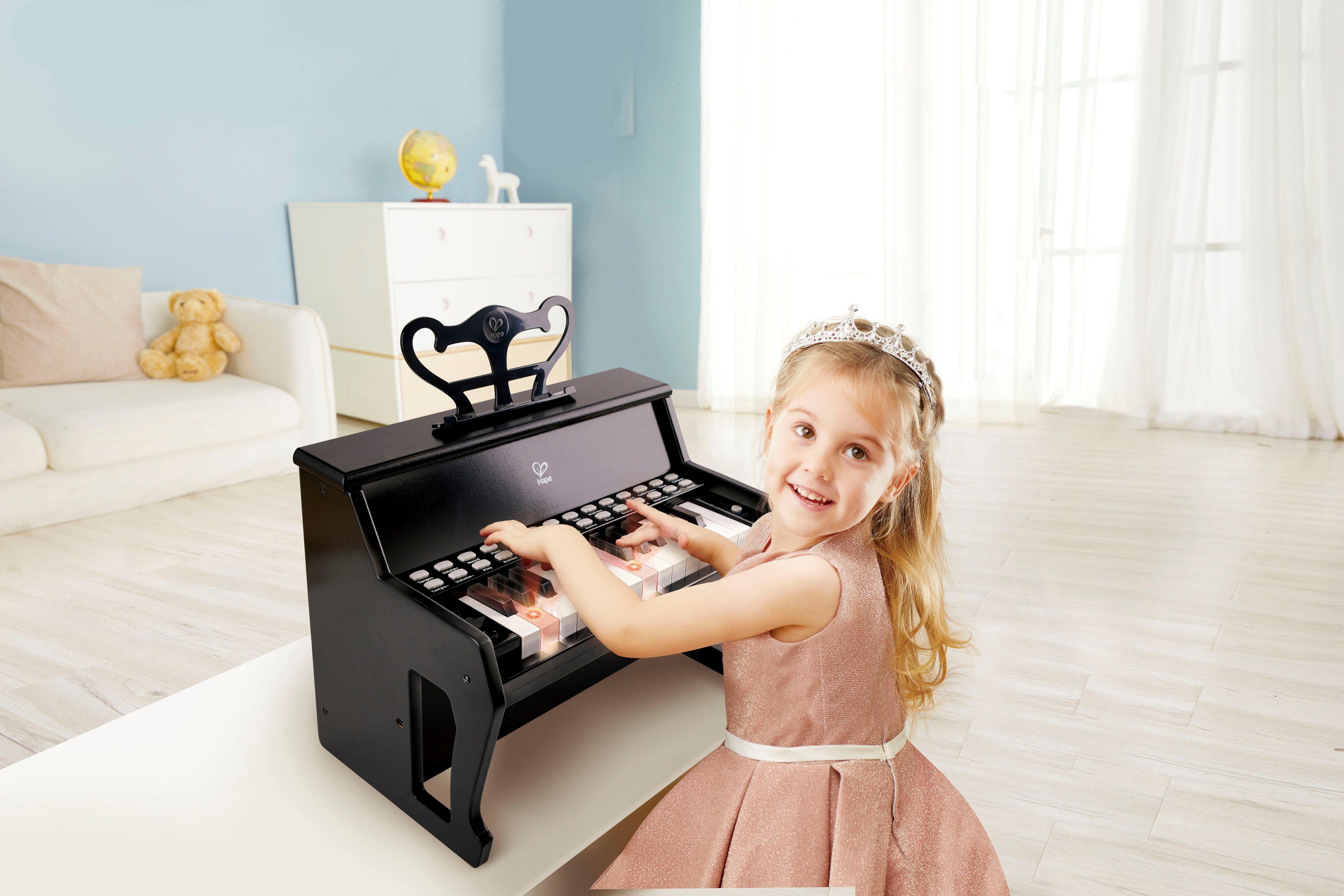 Hape Speelgoed-muziekinstrument Verlichte toetsen-piano FSC®- beschermt bos - wereldwijd